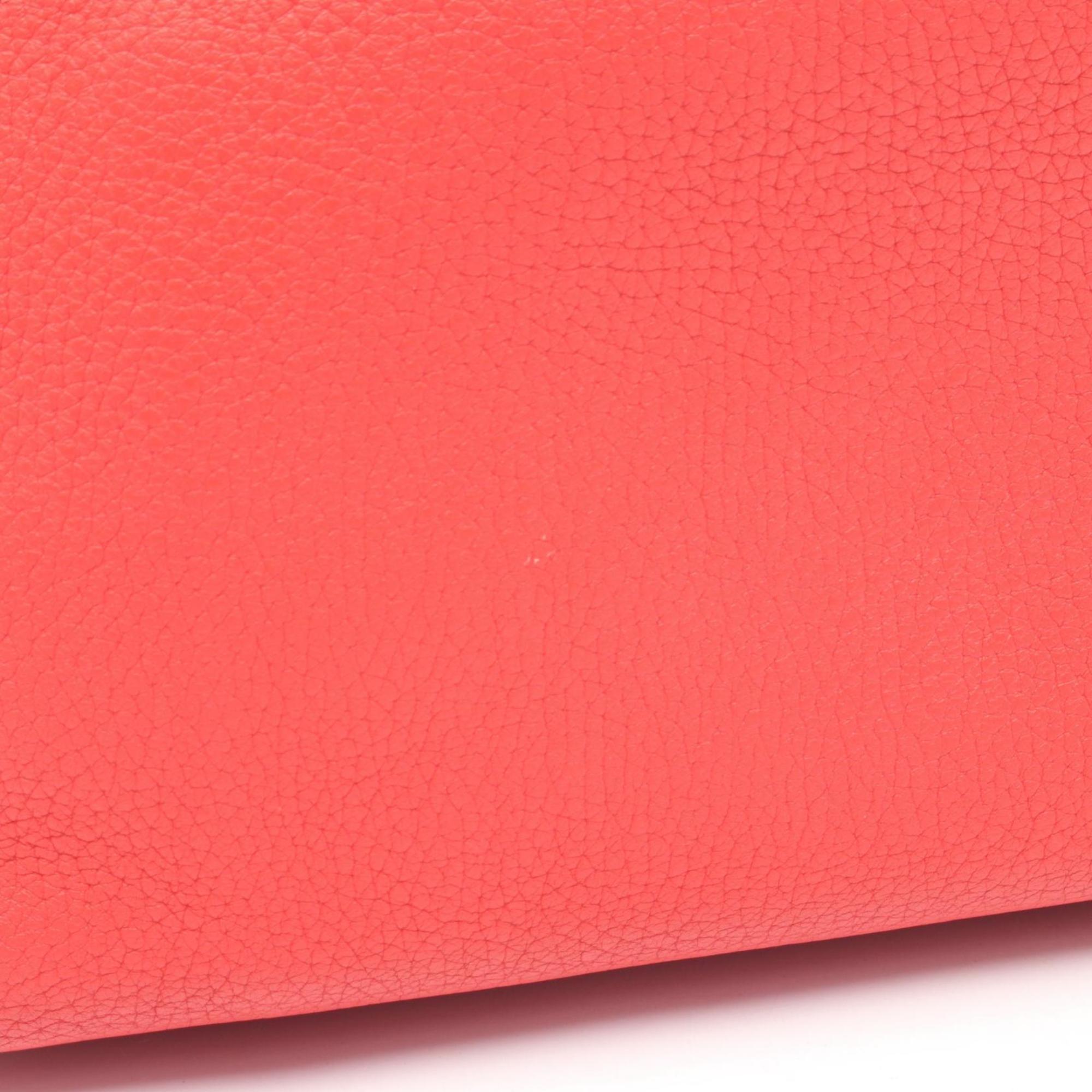 Hermes Red Color Rose Jaipur Leather Handbag (Pre-Owned)