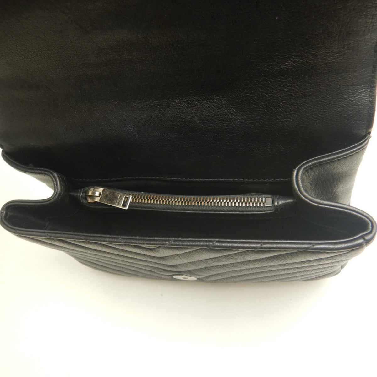 Yves Saint Laurent Black Leather School Bag Shoulder Bag (Pre-Owned)