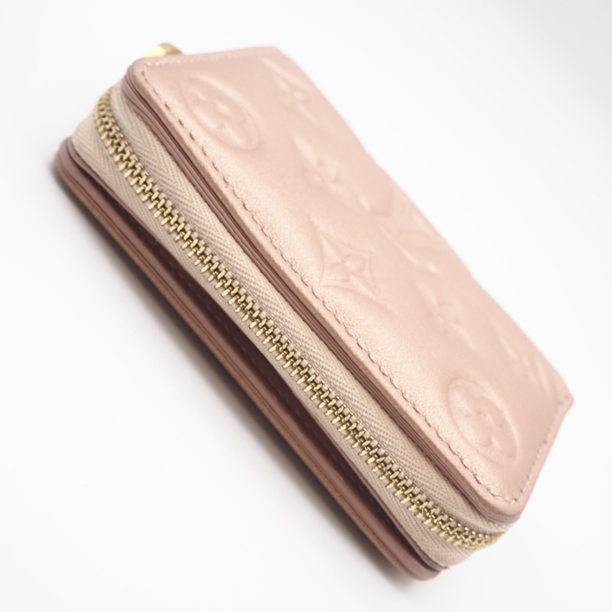 Louis Vuitton Monogram Pink Beige Leather Wallet (Bi-Fold) (Pre-Owned)