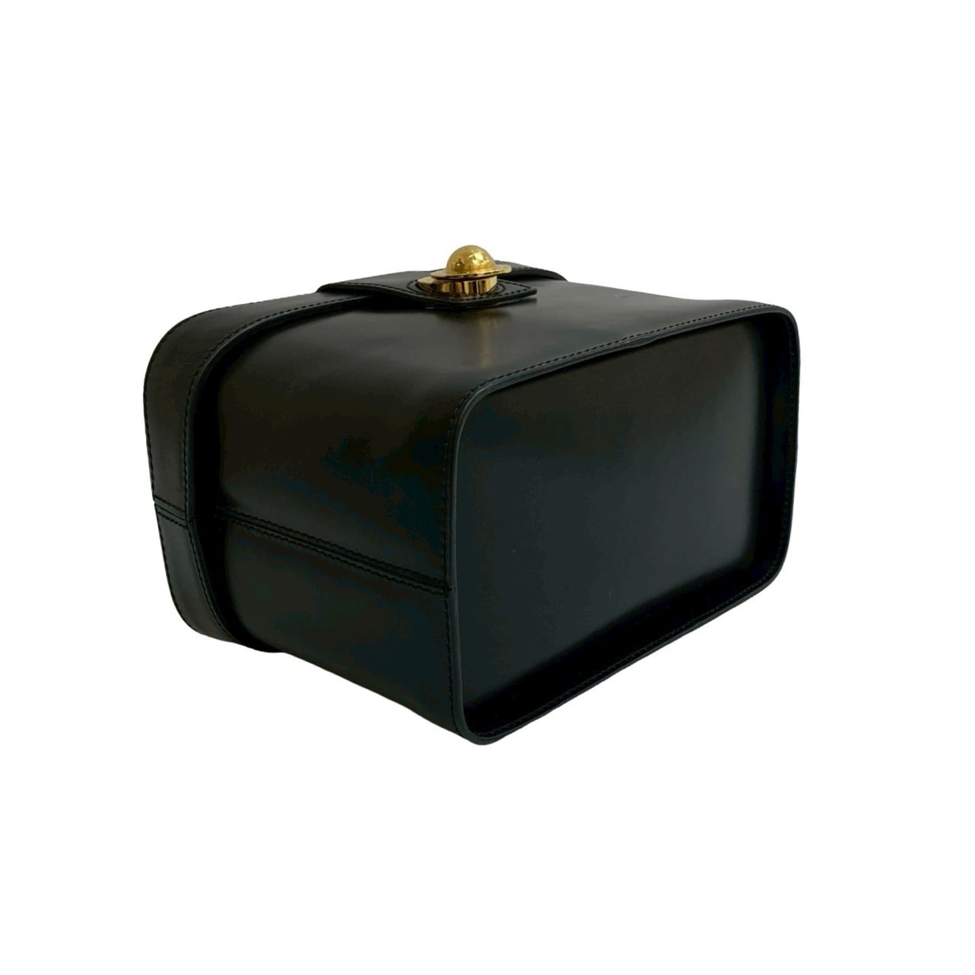 Celine Black Leather Handbag Vanity Bag (Pre-Owned)