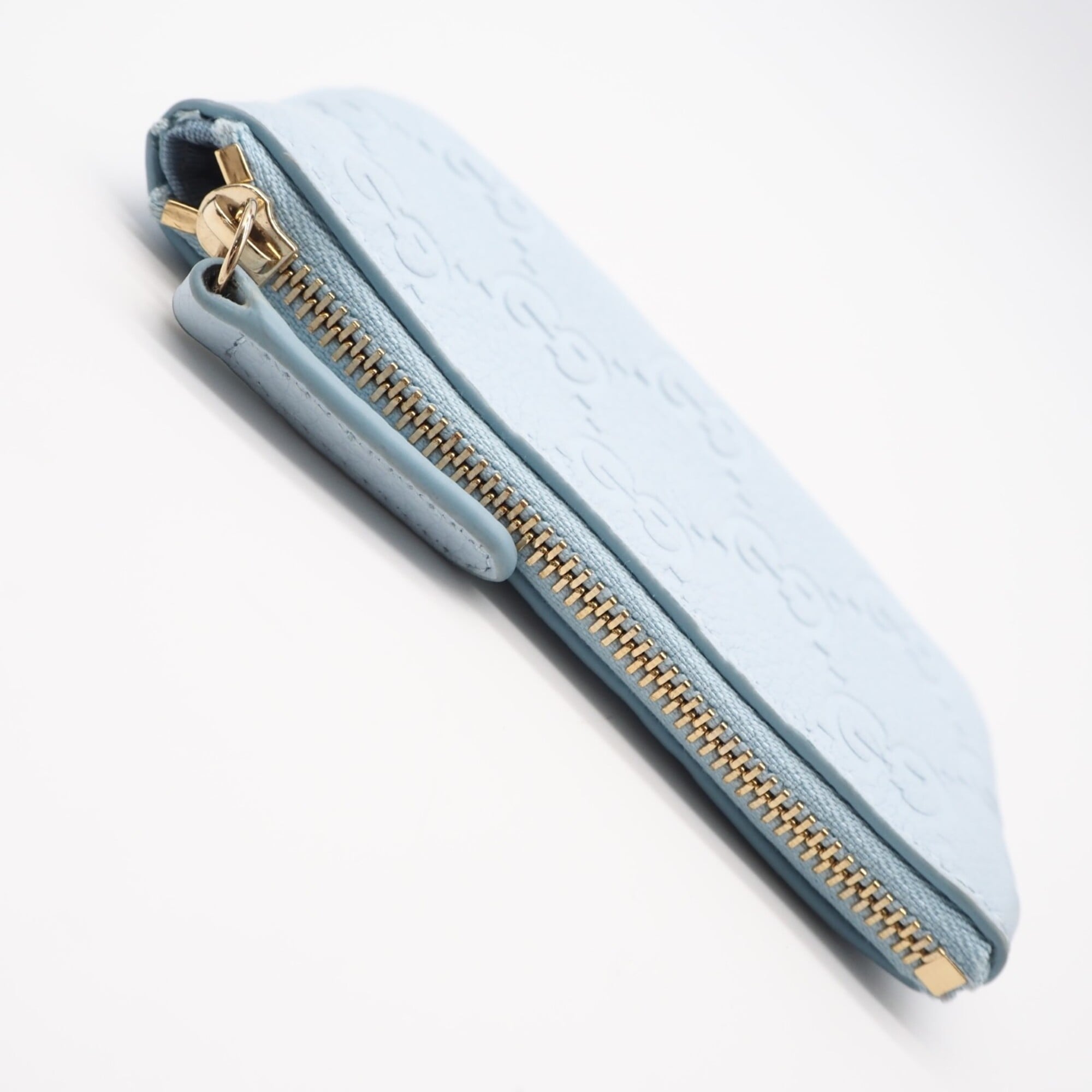 Gucci Blue Leather Coin Purse/Coin Case (Pre-Owned)
