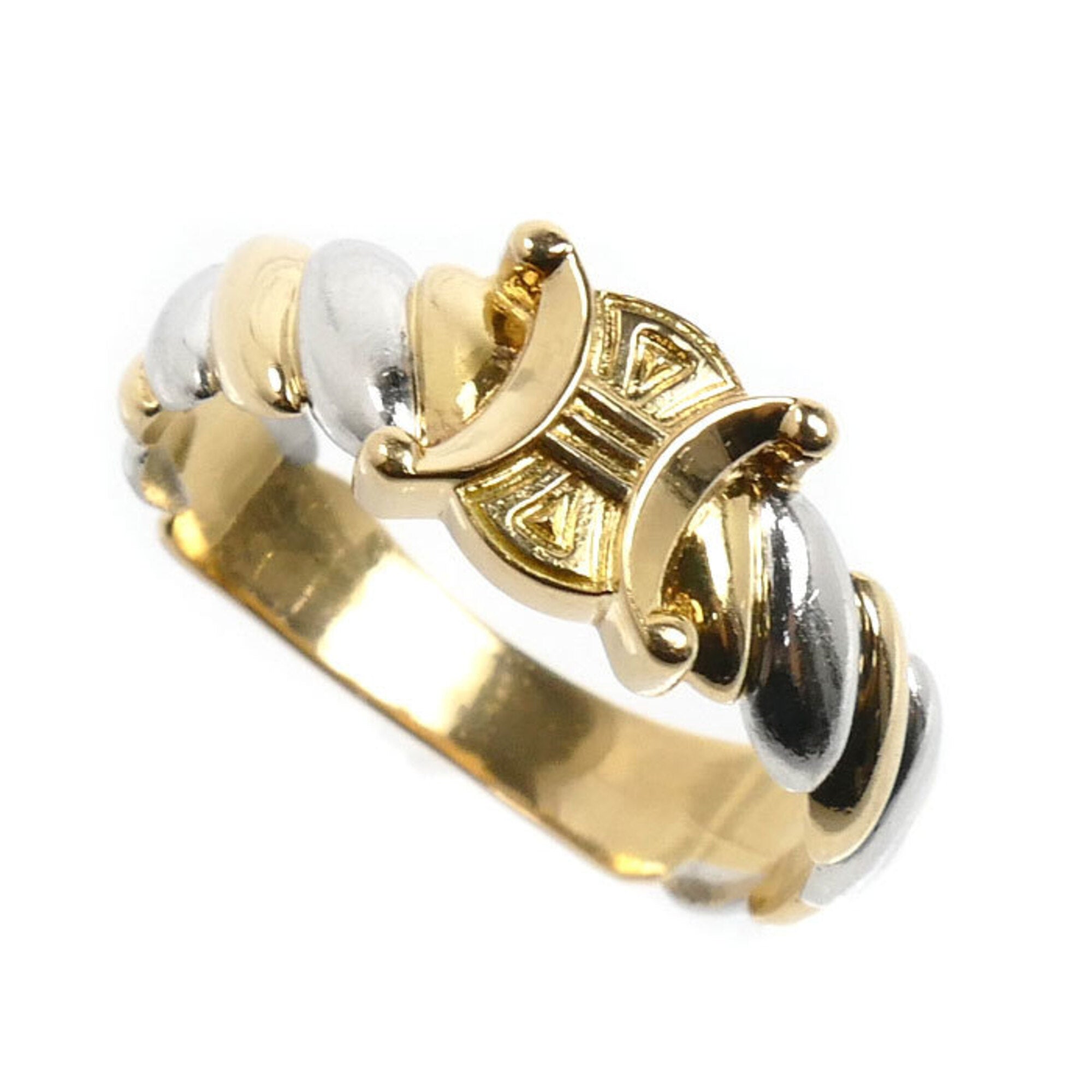 Celine Yellow Gold (18K) Platinum 900 Band Ring (Pre-Owned)