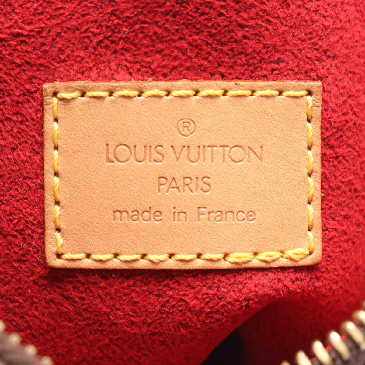 Louis Vuitton Brown Monogram Coated Canvas Leather Handbag Shoulder Bag (Pre-Owned)