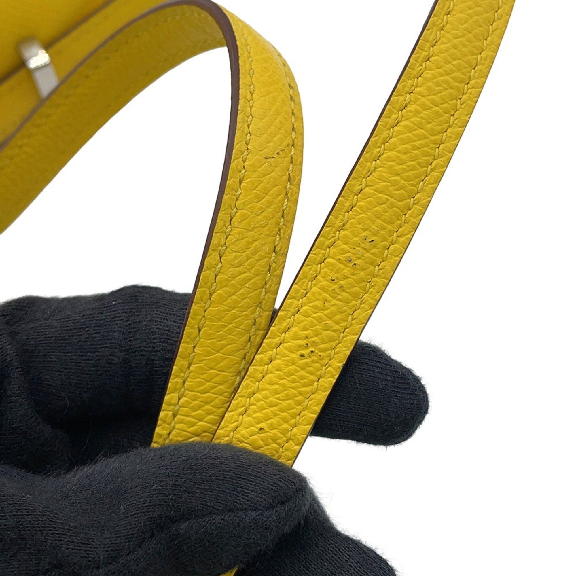 Hermes Yellow Epsom Leather Shoulder Bag (Pre-Owned)