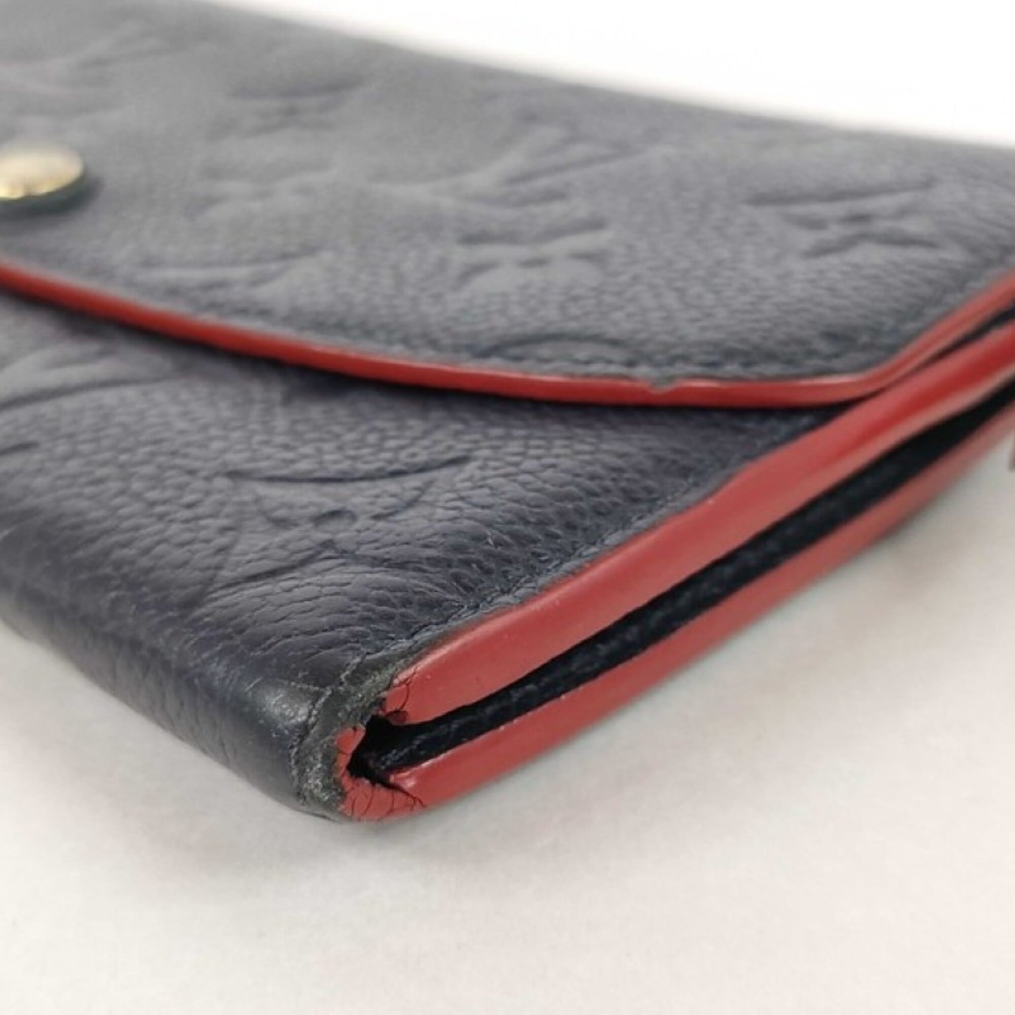 Louis Vuitton Marine Rouge Monogram Empreinte Long Wallet (Bi-Fold) (Pre-Owned)
