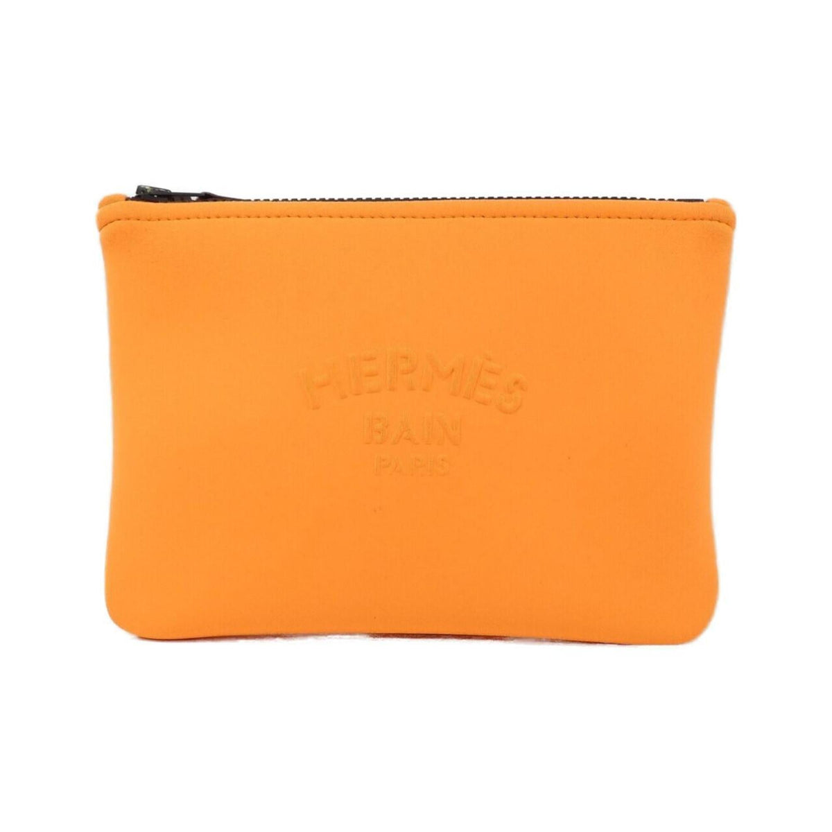 Hermes Orange Polyamide Elastane Handbag Pouch (Pre-Owned)