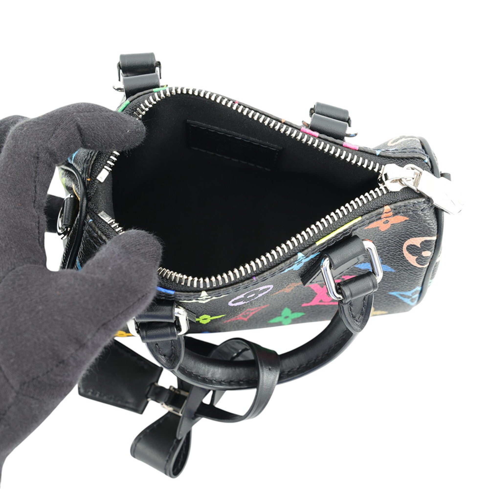 Louis Vuitton Multi-Color Noir Monogram Multicolore Handbag (Pre-Owned)