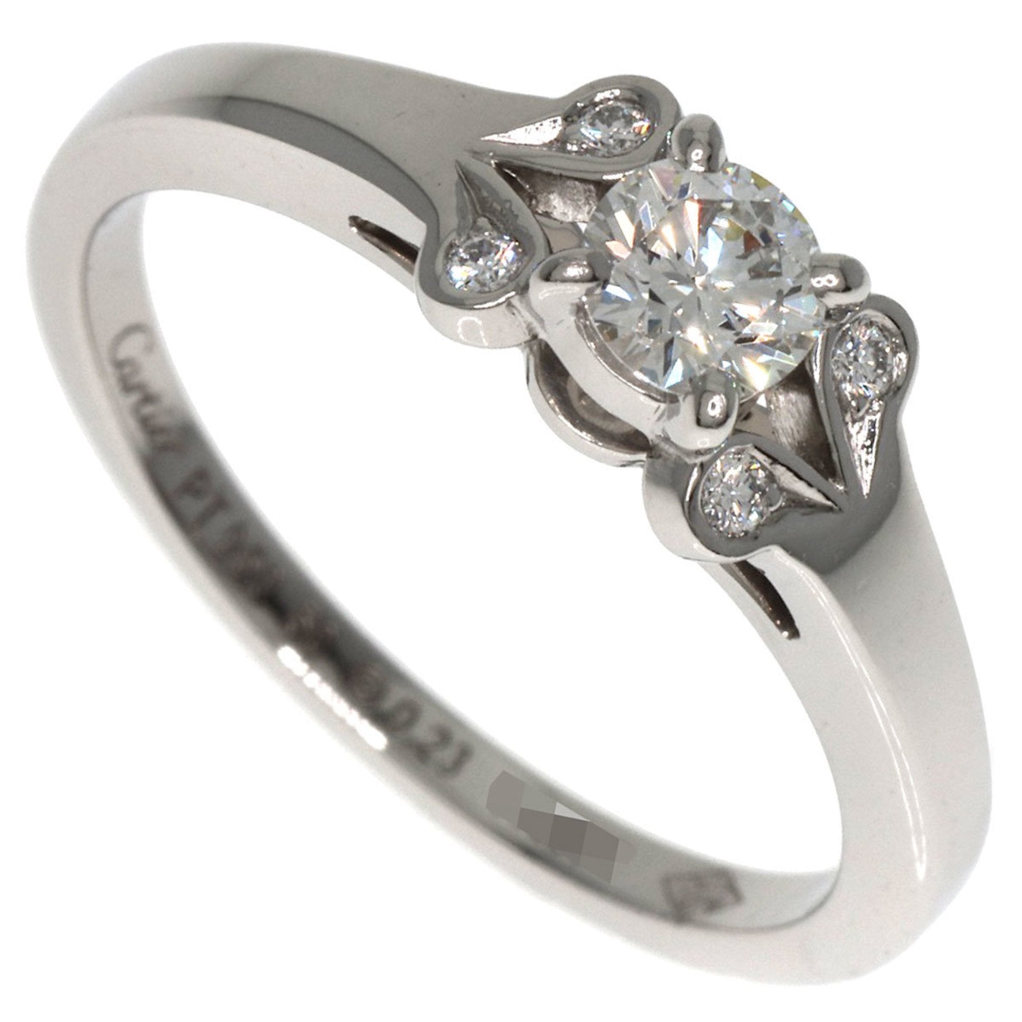 Cartier Silver Platinum 950 Band Ring (Pre-Owned)