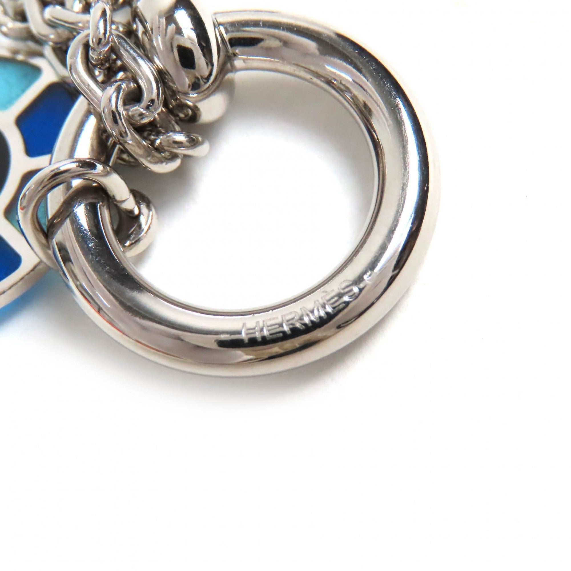 Hermes Blue Enamel Necklace (Pre-Owned)