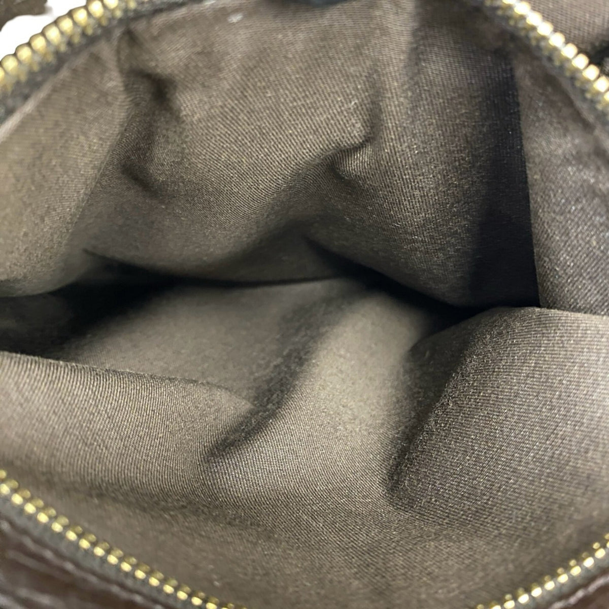 Gucci Brown Green Red Color Canvas Leather Pochette Shoulder Bag (Pre-Owned)