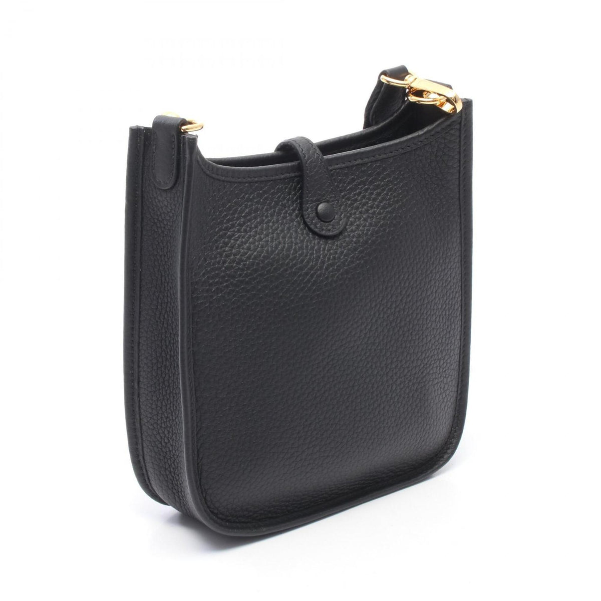 Hermes Black Taurillon Clemence Leather Shoulder Bag (Pre-Owned)