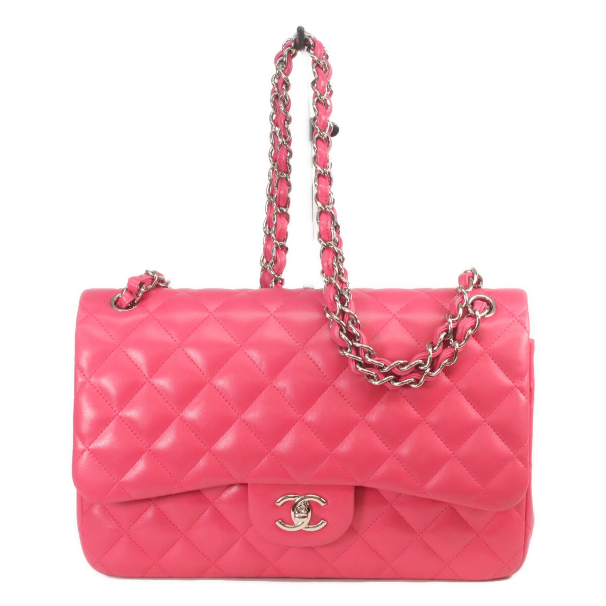 Chanel Pink Leather Shoulder Bag (Pre-Owned)
