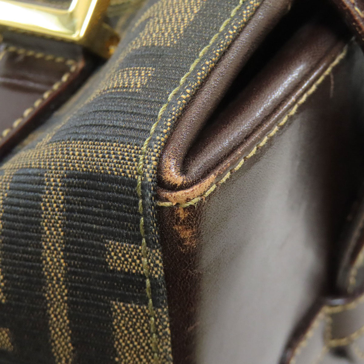 Fendi Brown Zucca Handbag (Pre-Owned)
