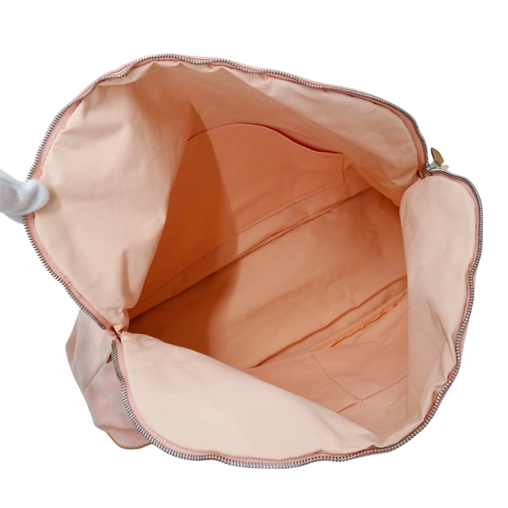 Hermes Pink Canvas Pouch (Pre-Owned)