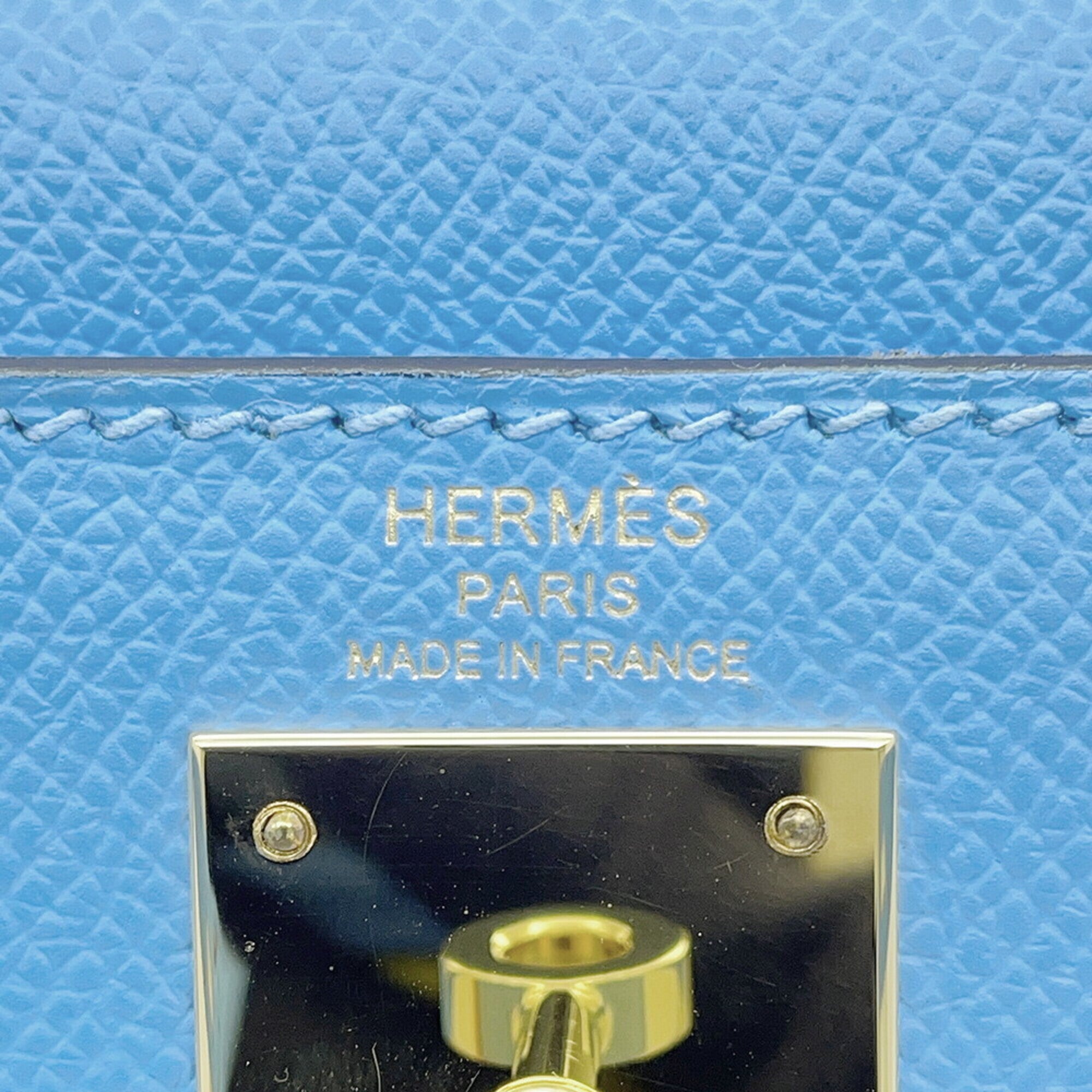 Hermes Kelly Celeste Epsom Leather Handbag (Pre-Owned)