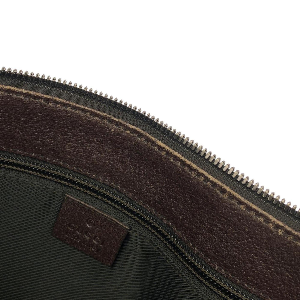 Gucci Beige Dark Brown Gg Canvas Shoulder Bag (Pre-Owned)