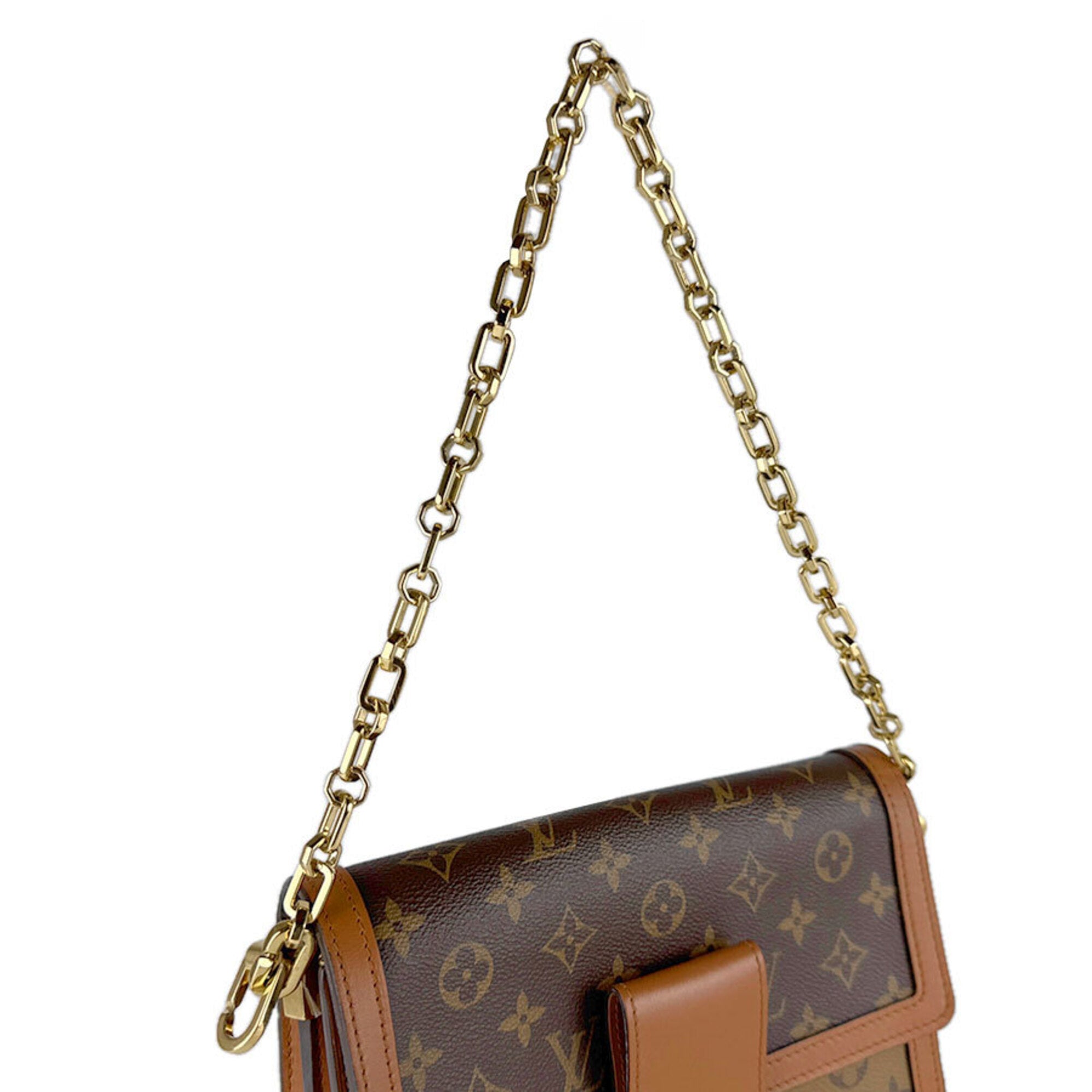 Louis Vuitton Brown Monogram Reverse Monogram Reverse Shoulder Bag (Pre-Owned)