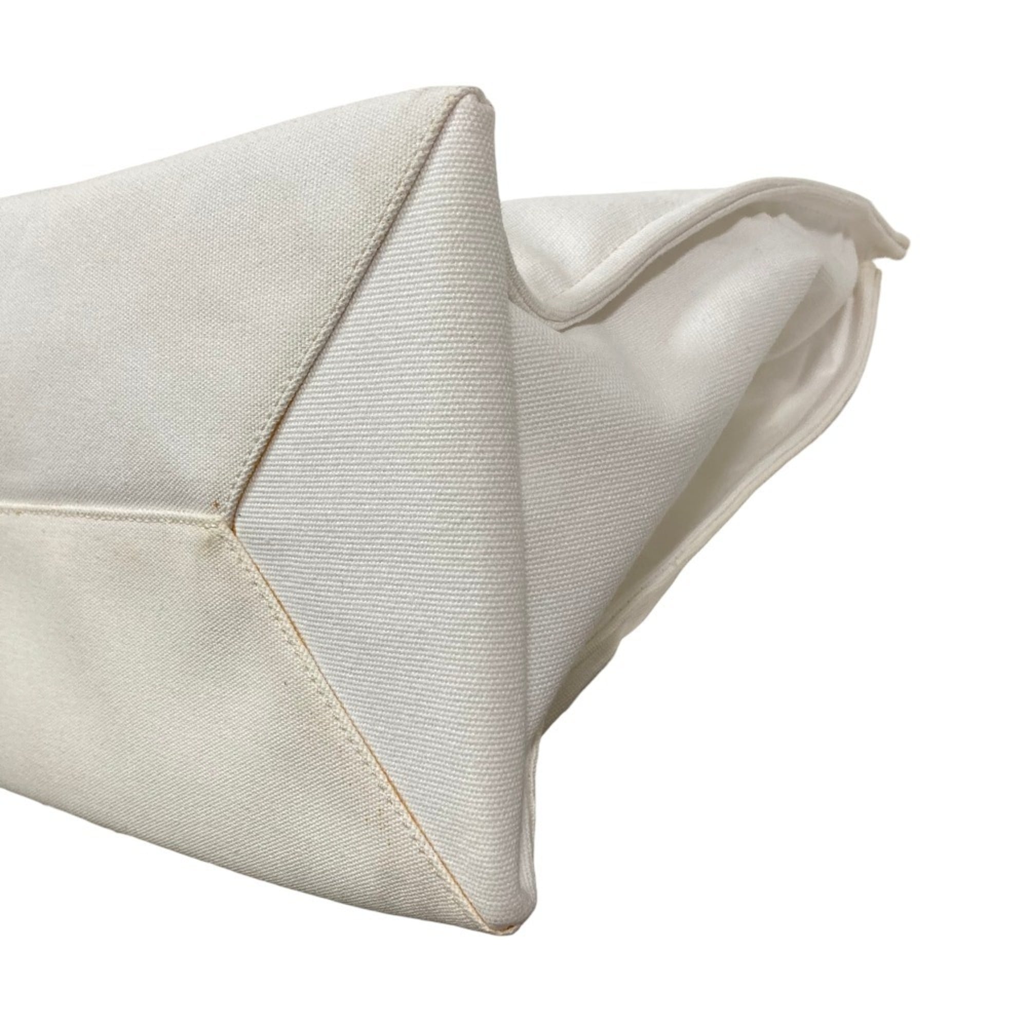 Stella Mccartney White Yellow Canvas Tote Bag (Pre-Owned)