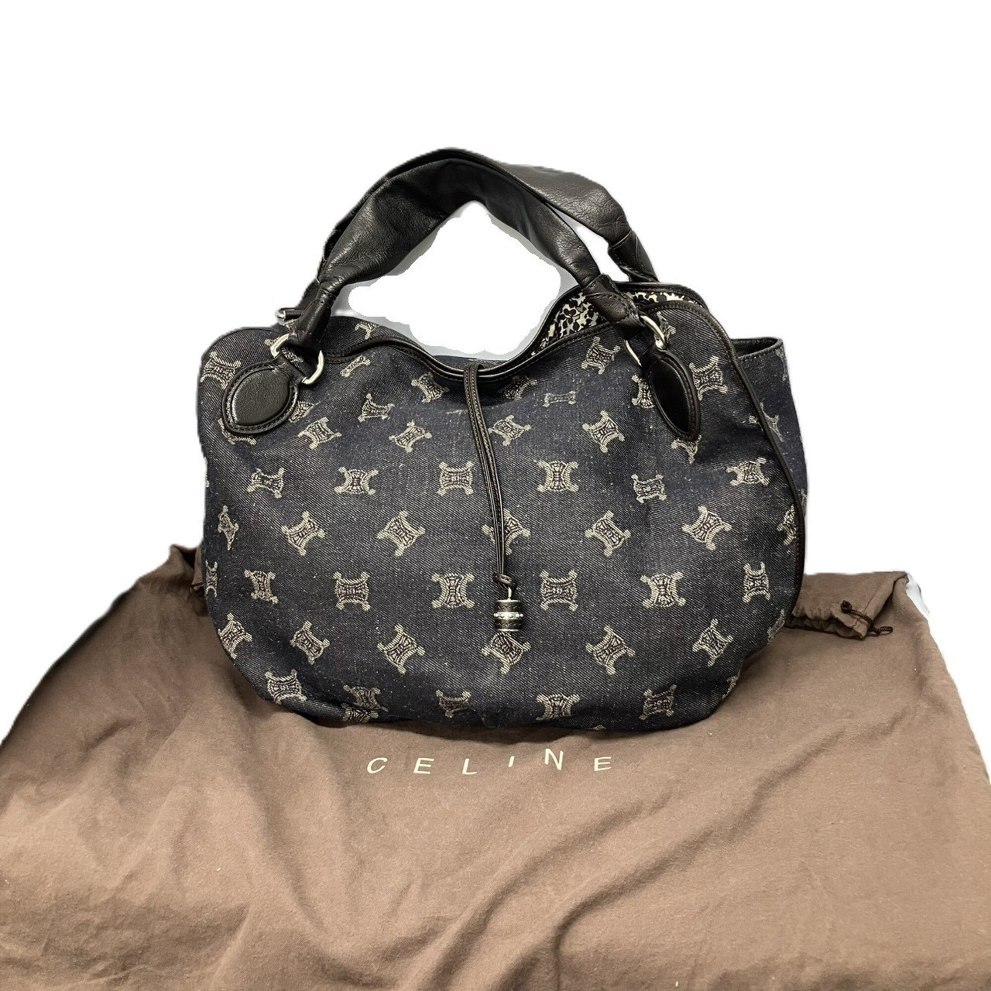 Celine Bittersweet Navy Denim Shoulder Bag (Pre-Owned)