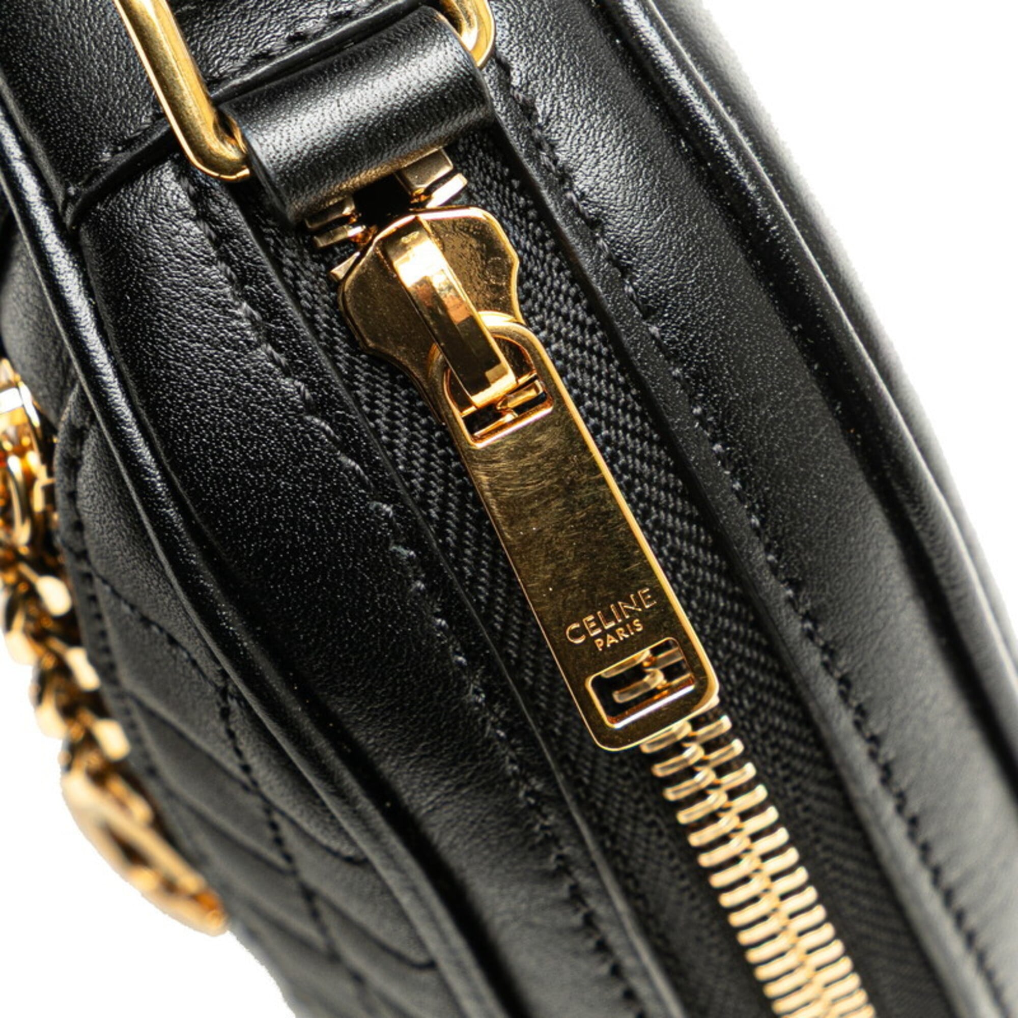 Celine Black Leather Shoulder Bag (Pre-Owned)