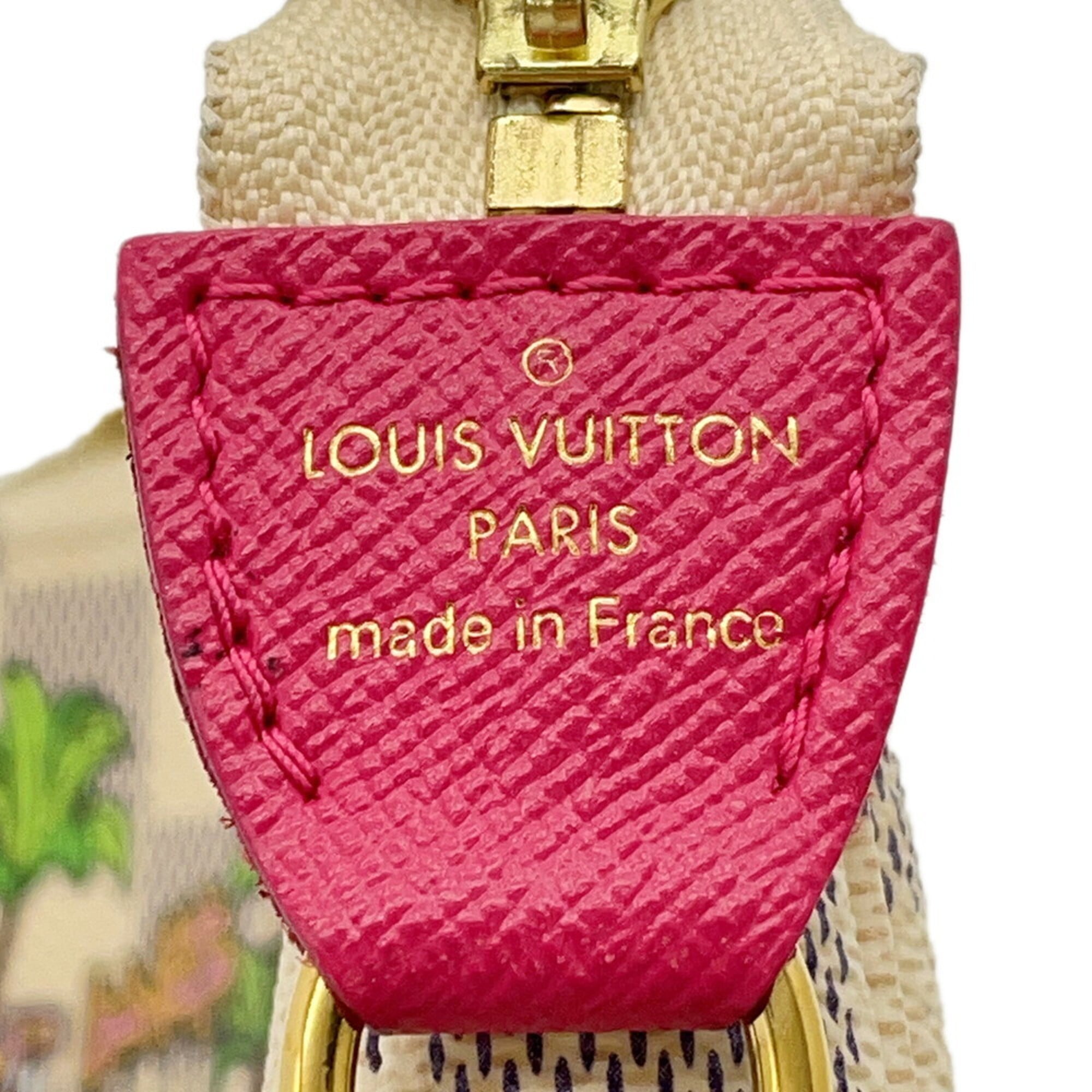 Louis Vuitton Damier Azur Pink Damier Azur Handbag Pochette (Pre-Owned)