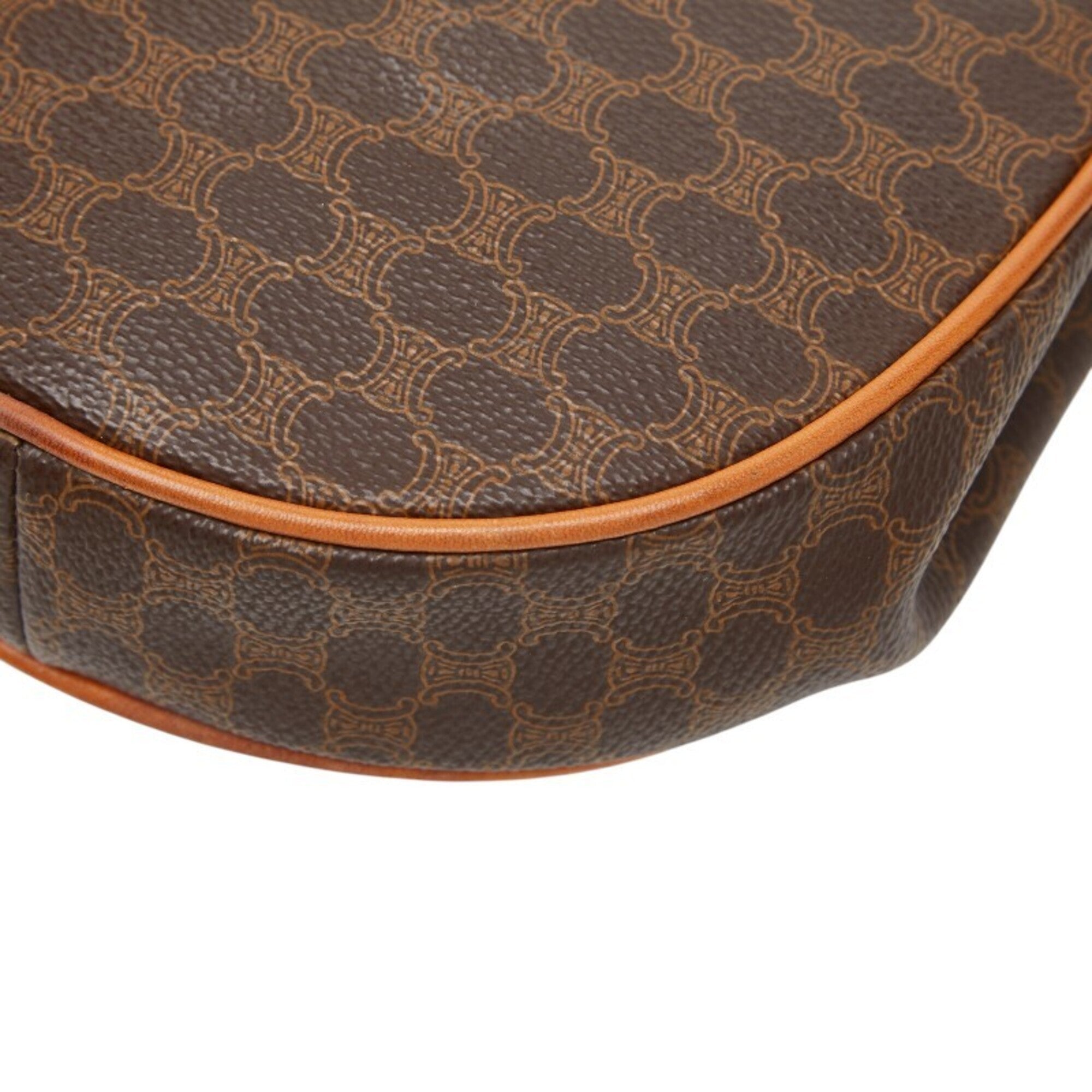 Celine Brown Pvc Leather Shoulder Bag (Pre-Owned)