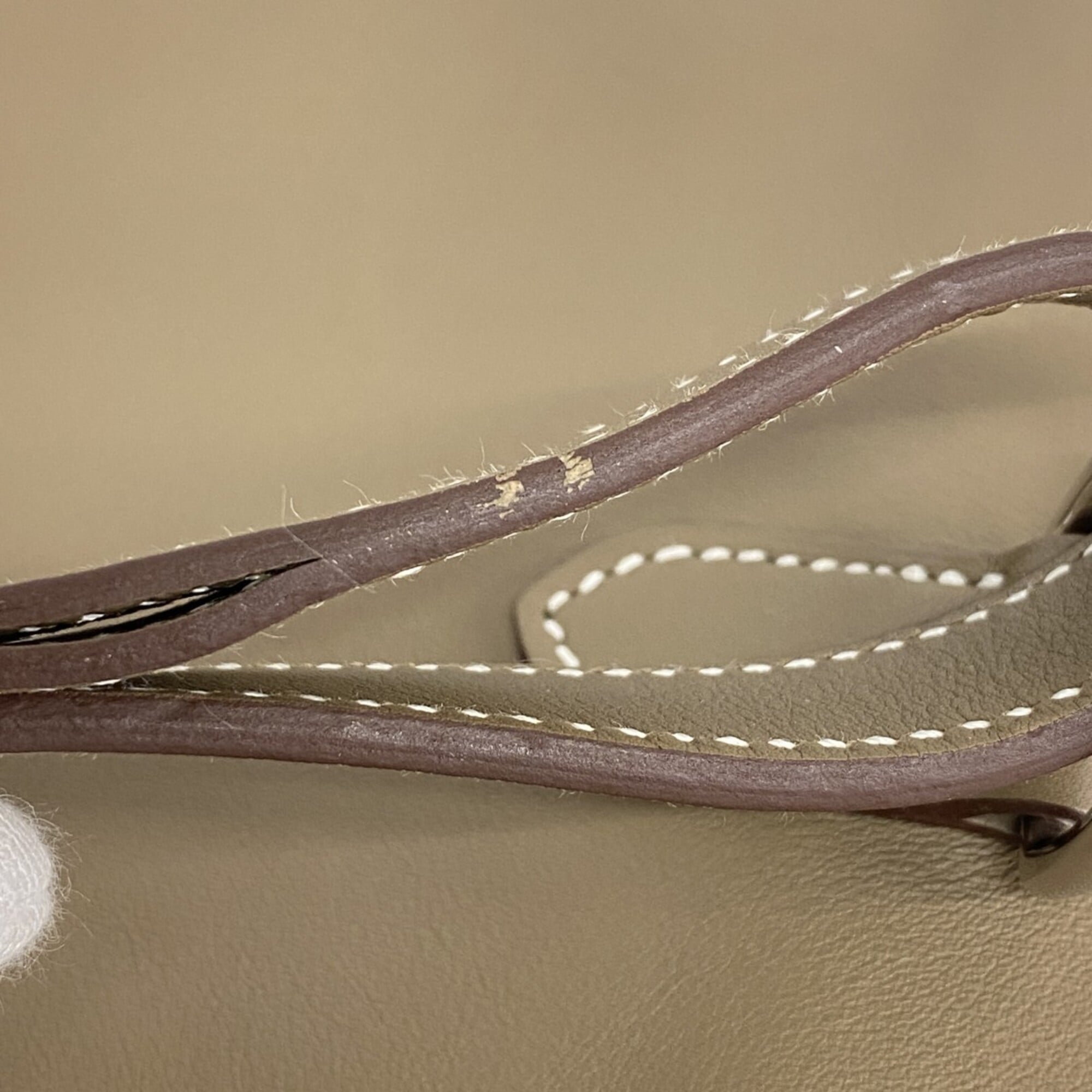 Hermes Etoupe Gray Swift Leather Shoulder Bag (Pre-Owned)