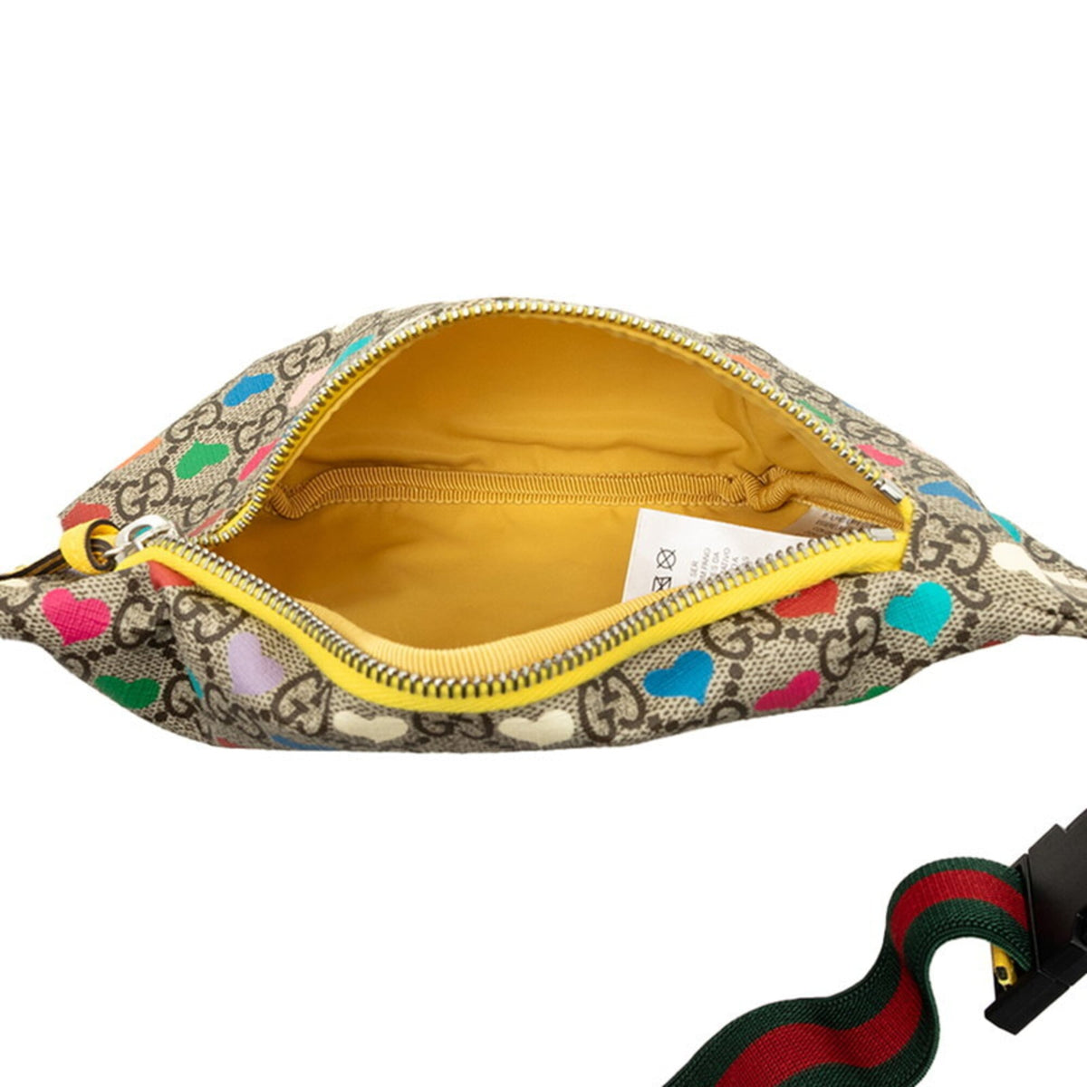 Gucci Beige Multi-Color Pvc Leather Fanny Pack (Pre-Owned)