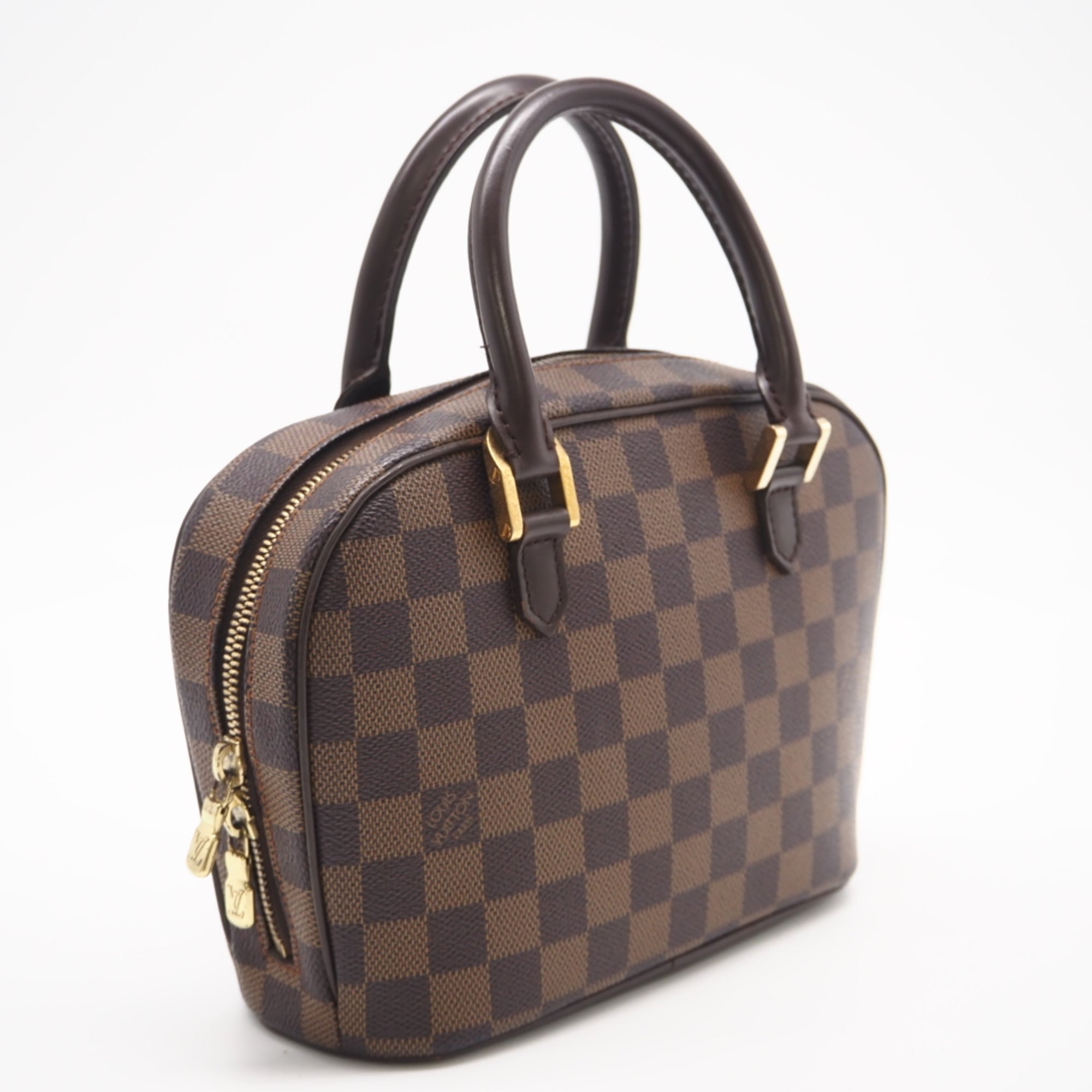 Louis Vuitton Brown Coated Canvas Leather Handbag (Pre-Owned)