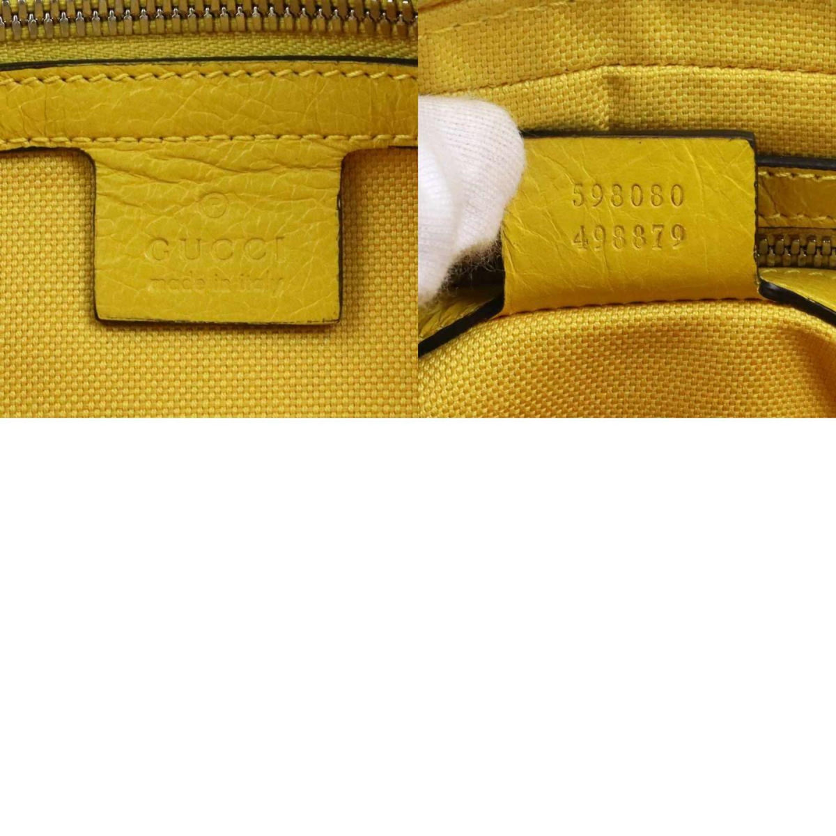 Gucci Yellow Leather Fanny Pack (Pre-Owned)