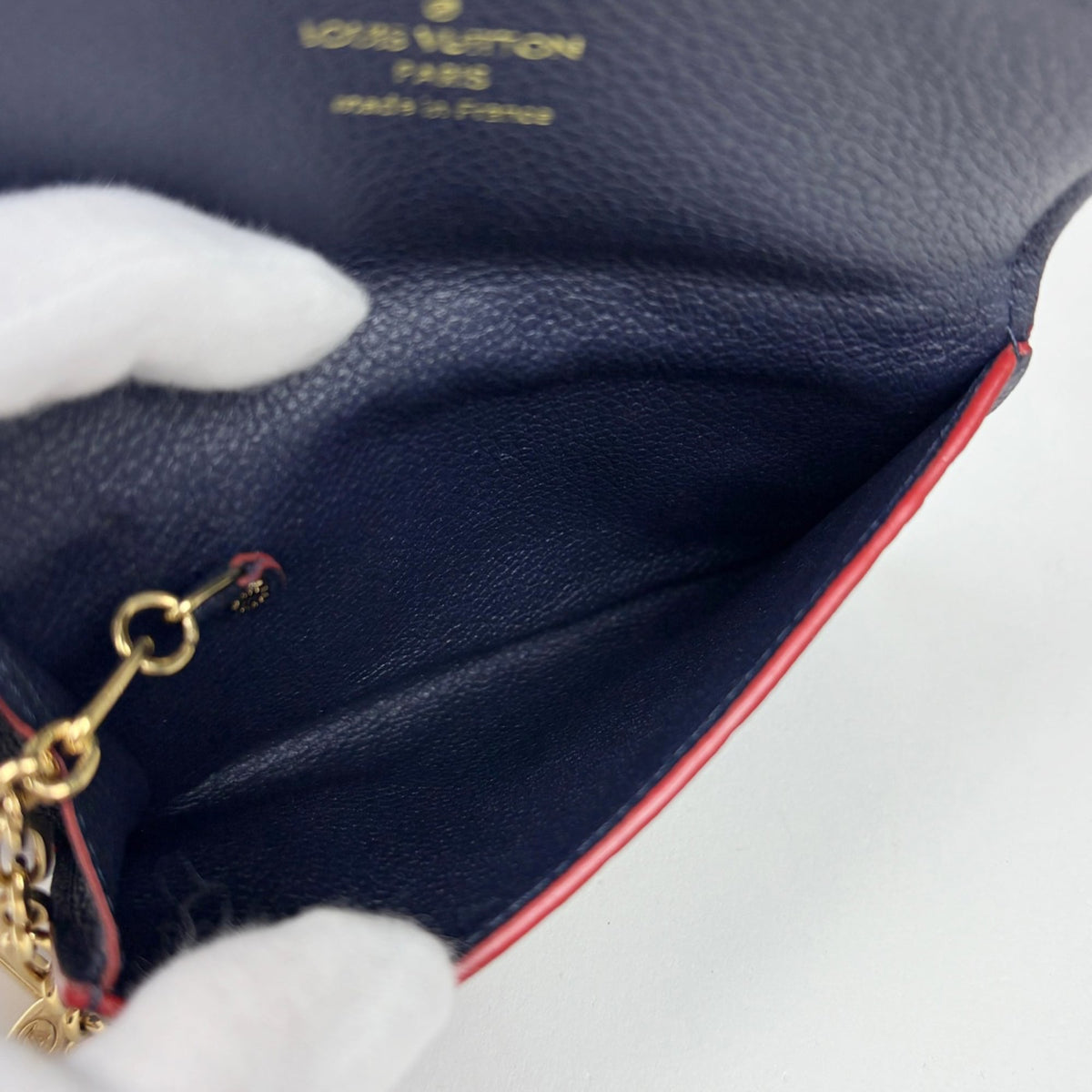 Louis Vuitton Marine Rouge Monogram Empreinte Pochette (Pre-Owned)