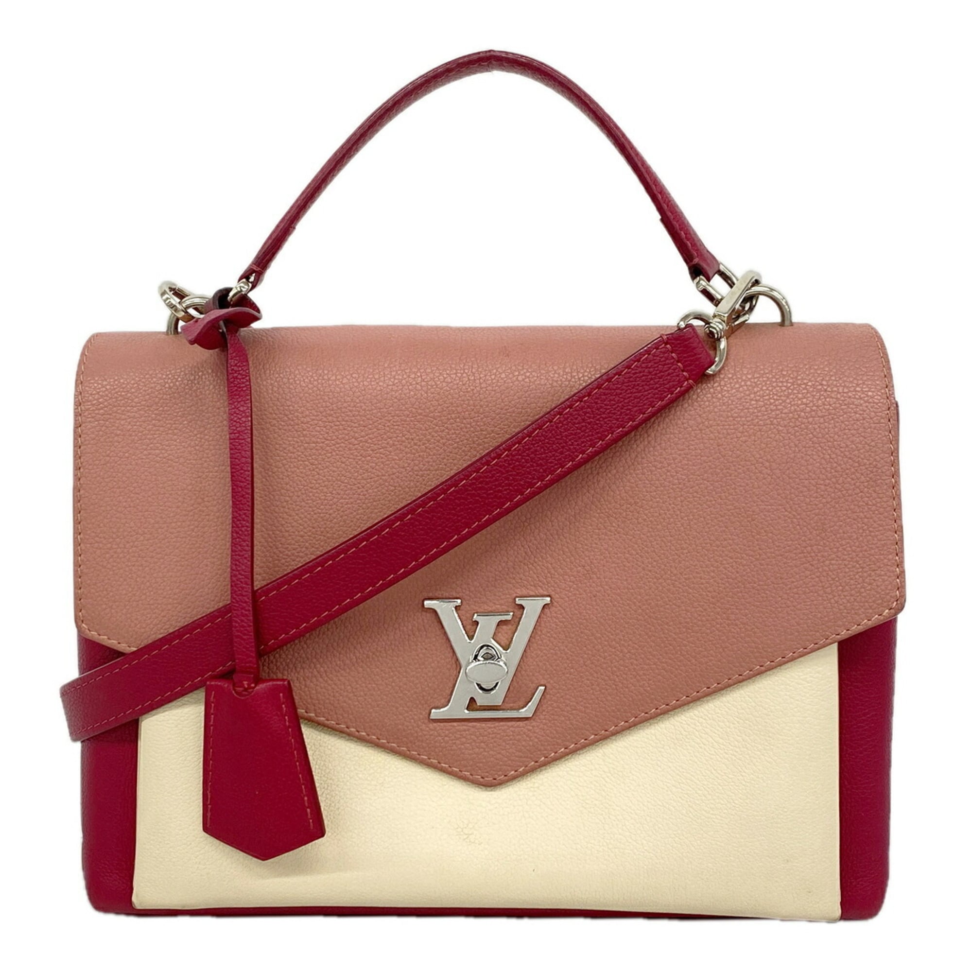 Louis Vuitton Bordeaux Cream Rose Handbag (Pre-Owned)