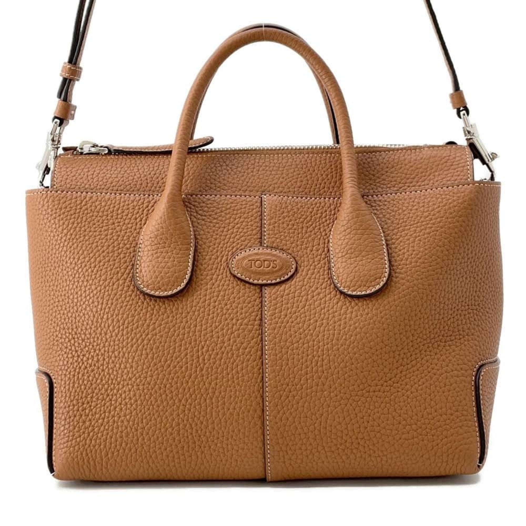 Tod's Brown Leather Handbag (Pre-Owned)
