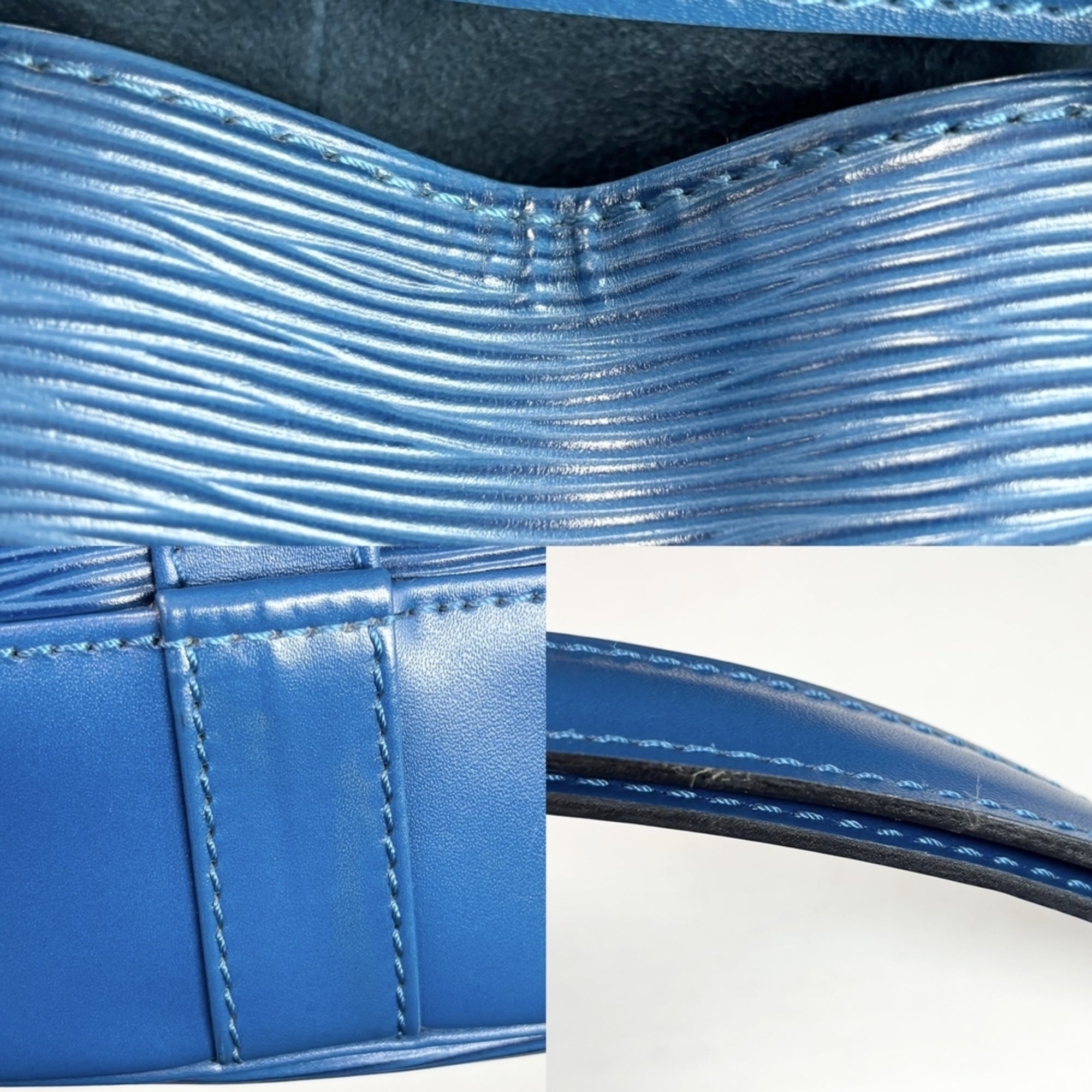 Louis Vuitton Blue Epi Leather Shoulder Bag (Pre-Owned)