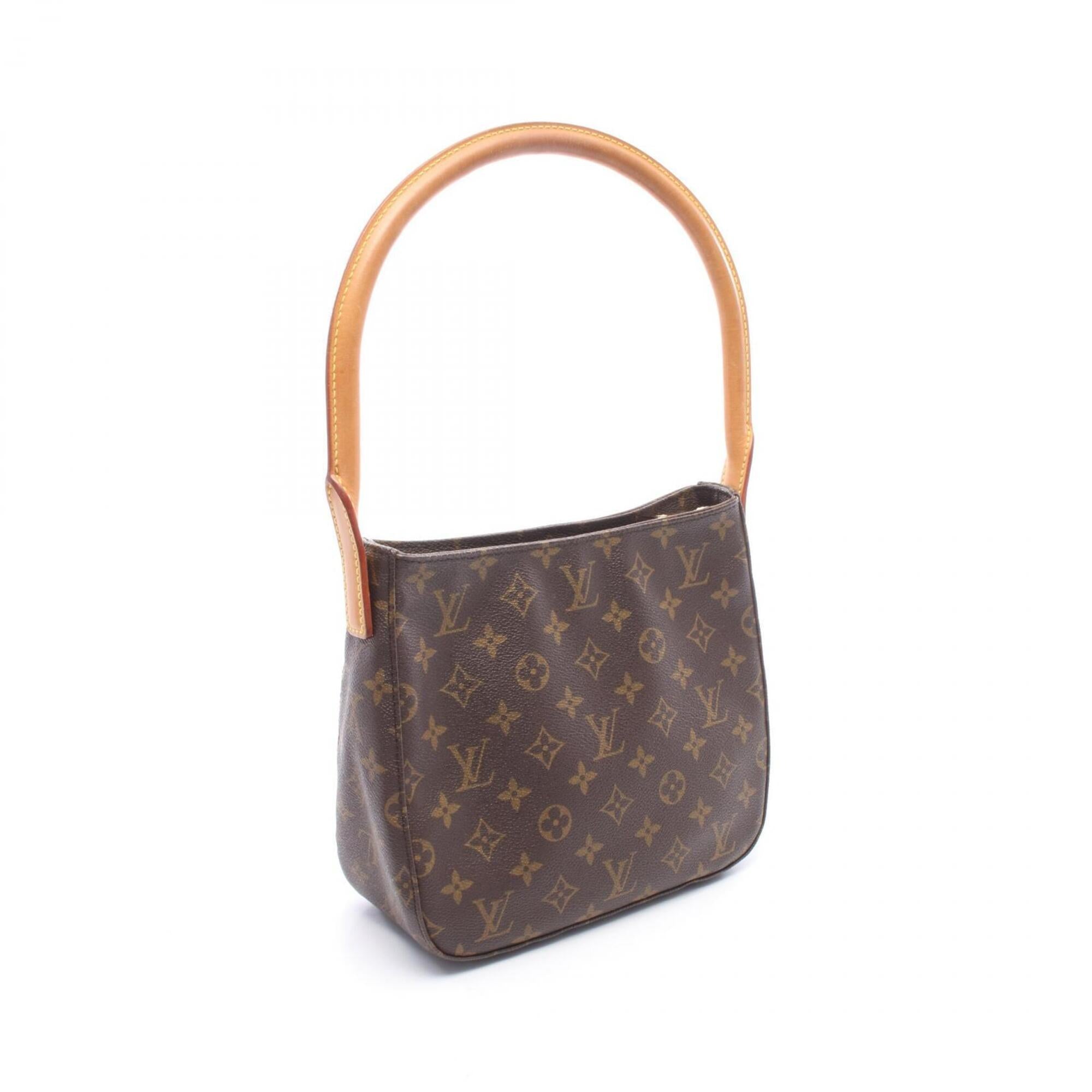 Louis Vuitton Brown Coated Canvas Pvc Monogram Leather Handbag Shoulder Bag (Pre-Owned)