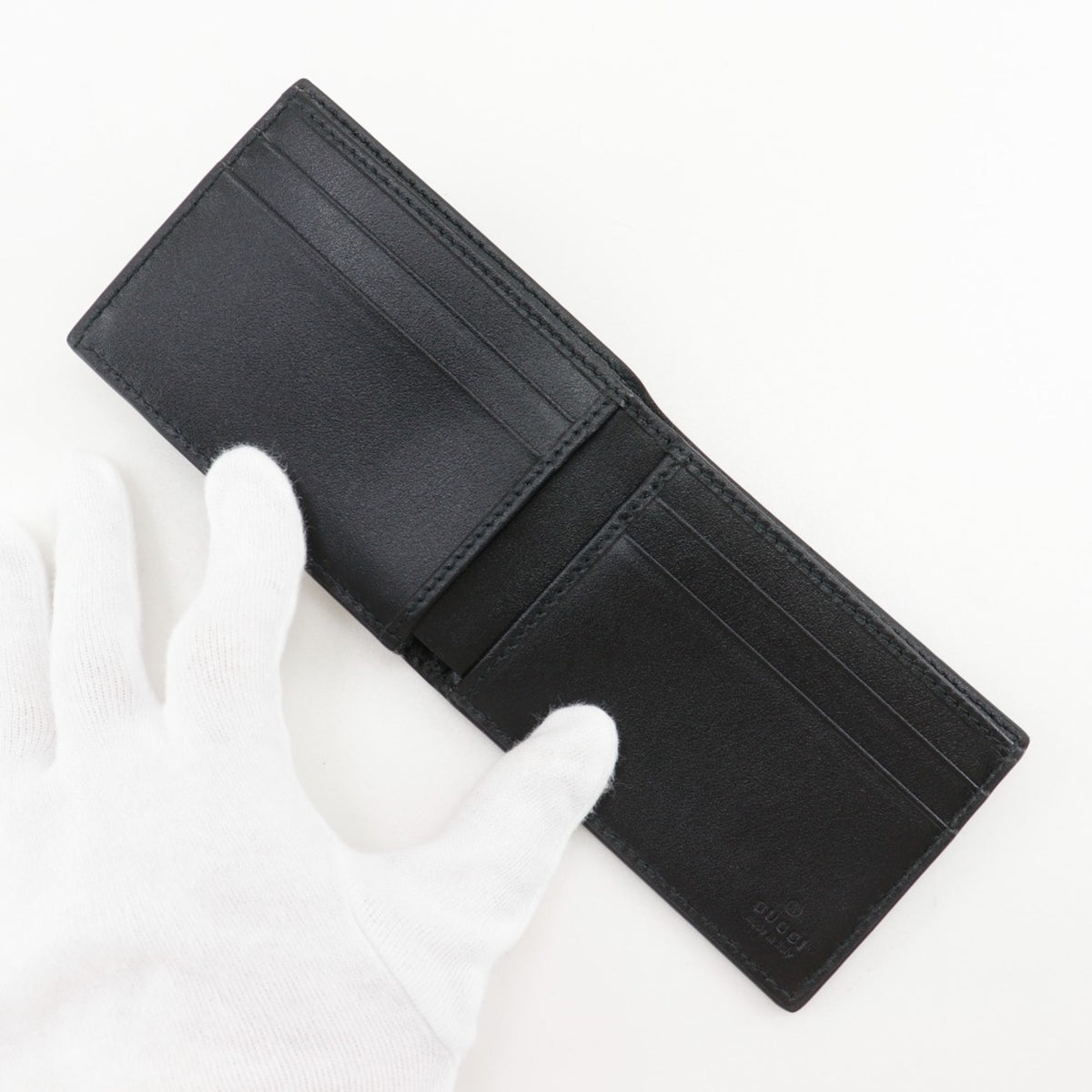 Gucci Black Leather Coin Purse/Coin Case (Pre-Owned)