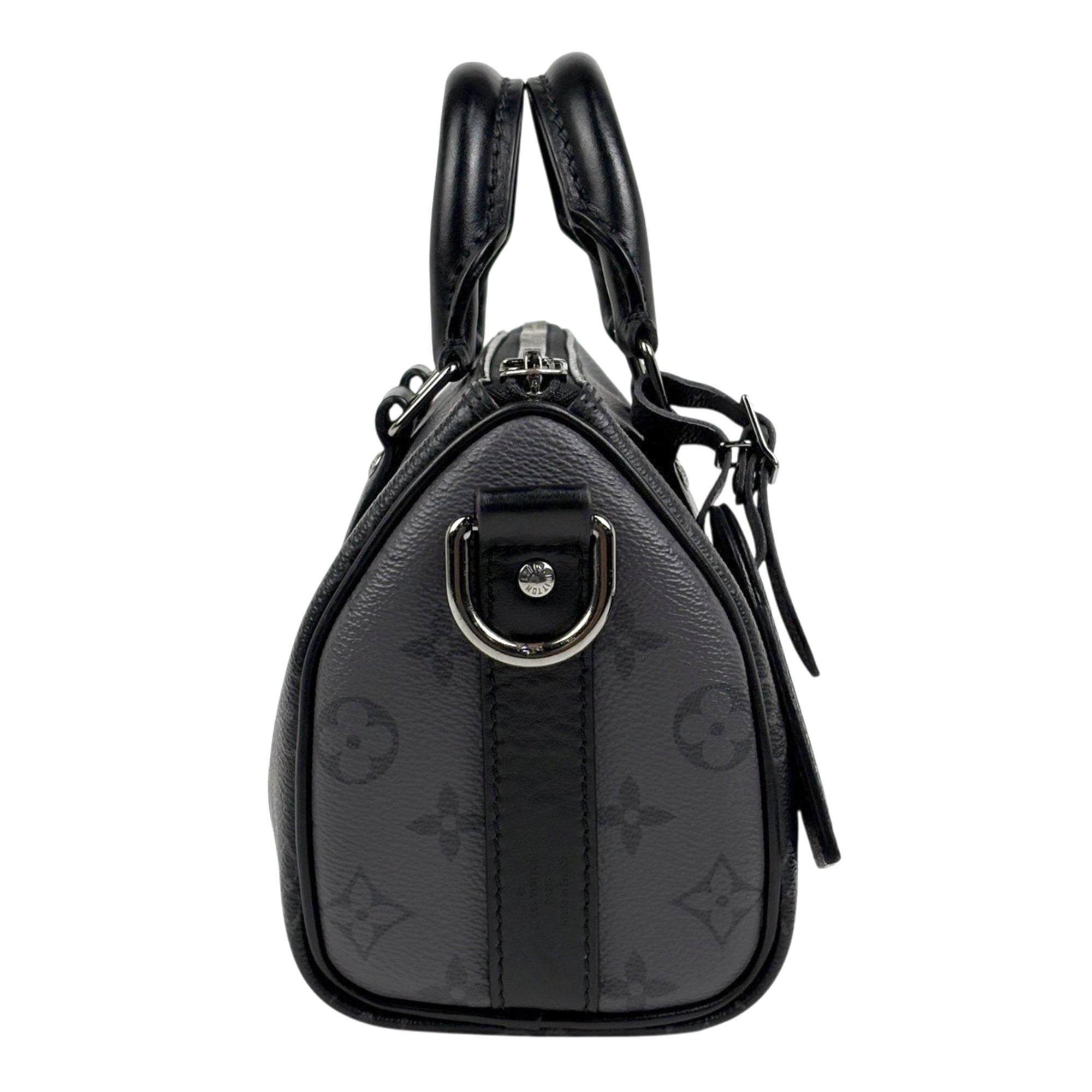 Louis Vuitton Black Gray Noir Monogram Eclipse Tote Bag (Pre-Owned)