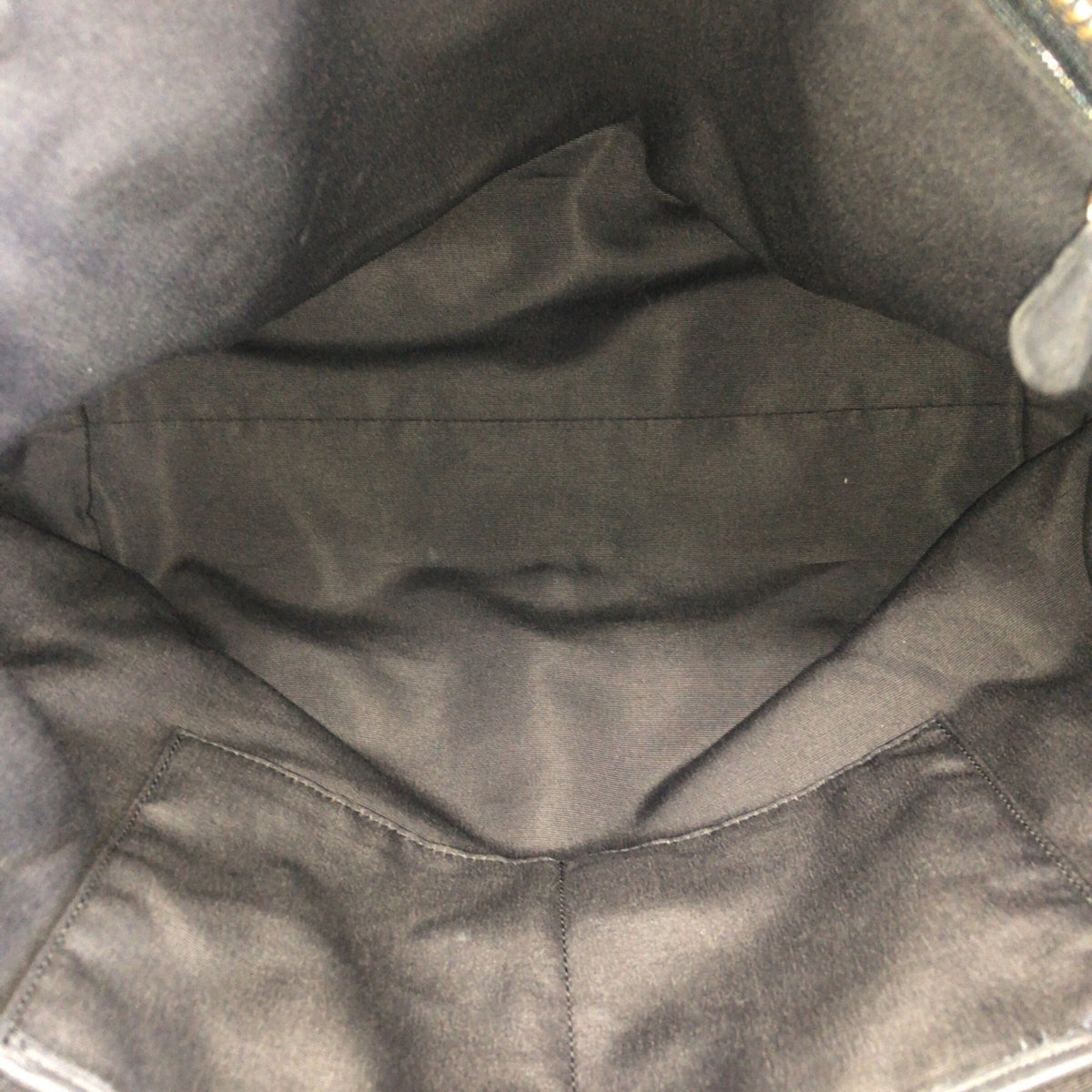 Coach Navy Leather Shoulder Bag Tote Bag (Pre-Owned)