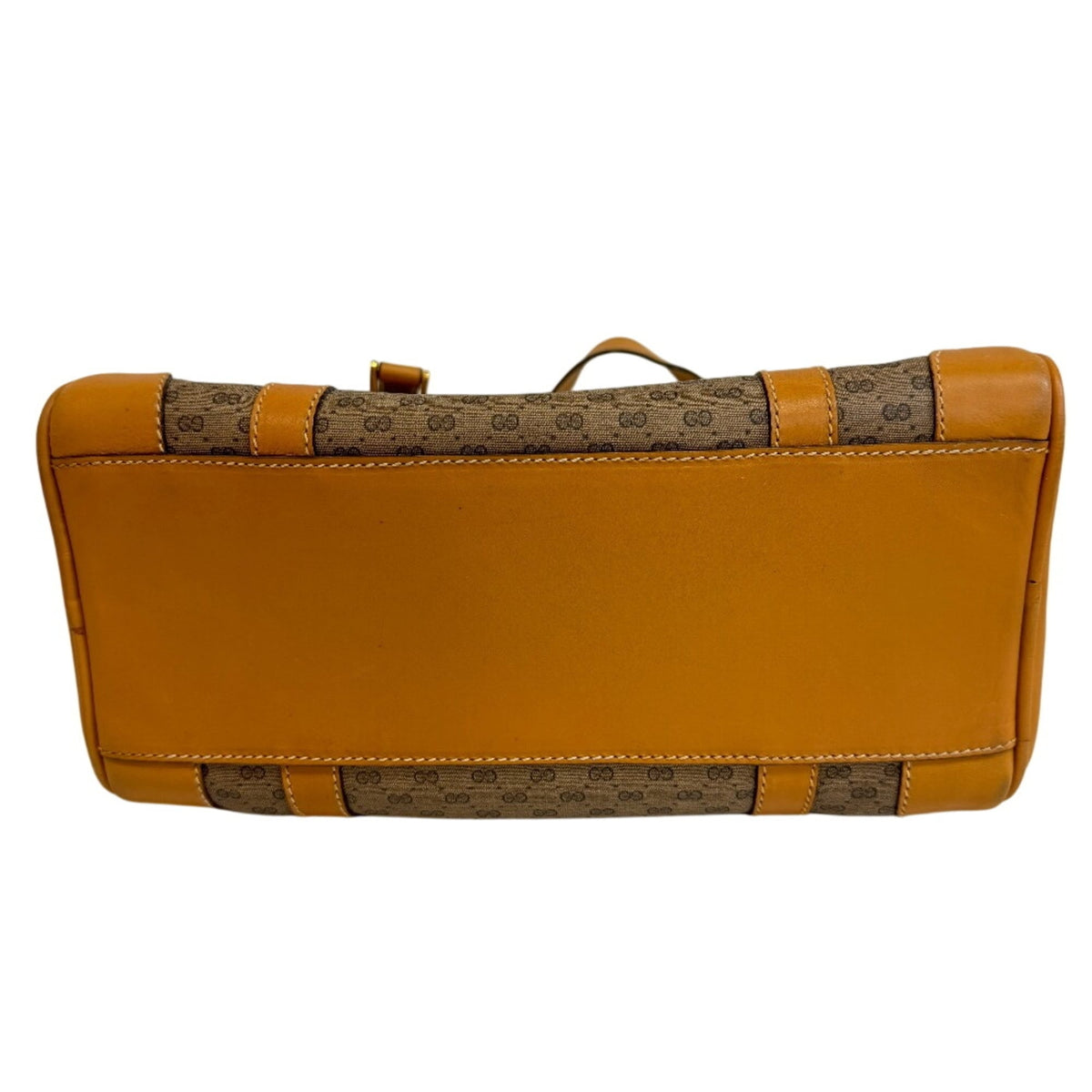 Gucci Brown Pvc Leather Boston Bag Handbag (Pre-Owned)