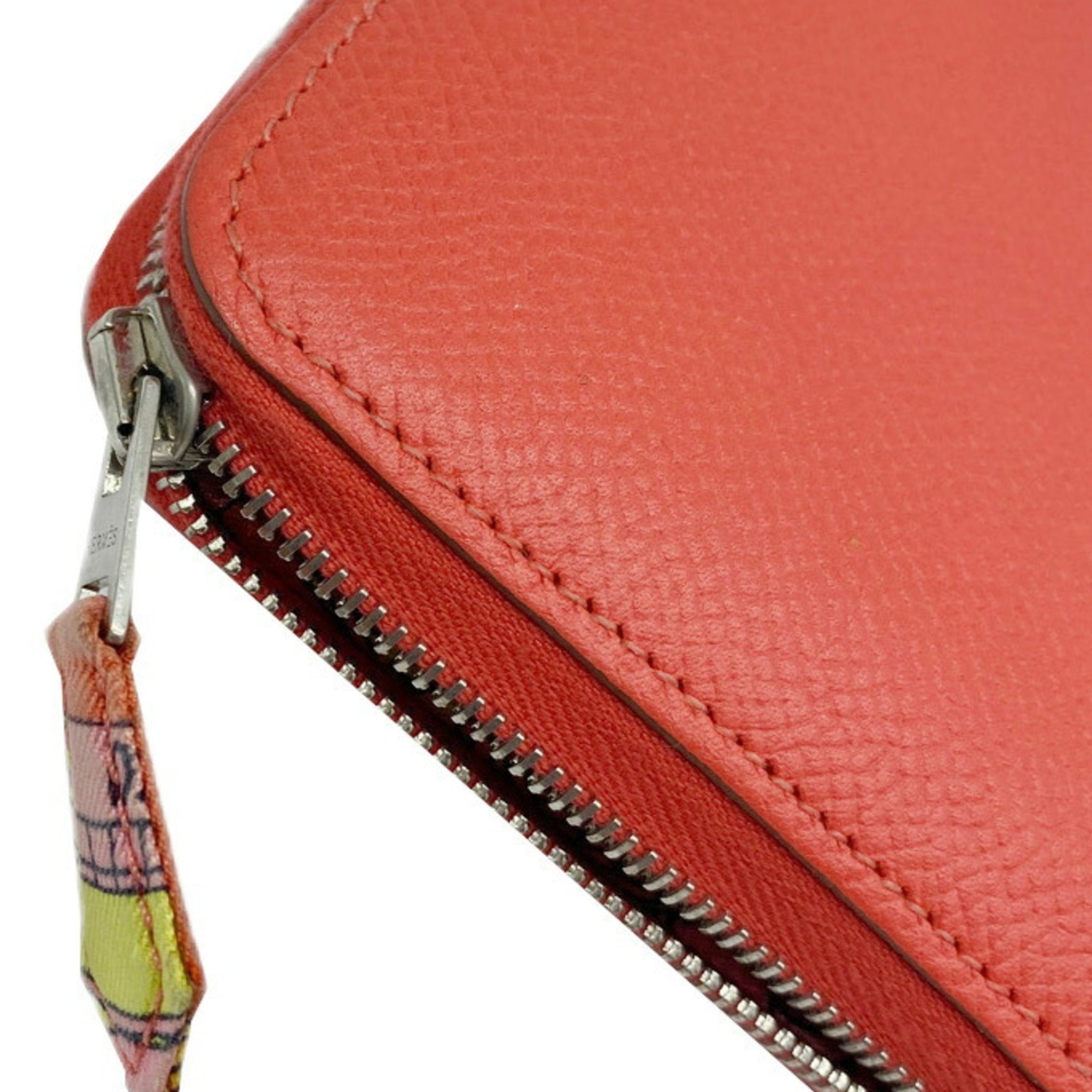 Hermes Silk'in Rose Jaipur Epsom Leather Long Wallet (Bi-Fold) (Pre-Owned)