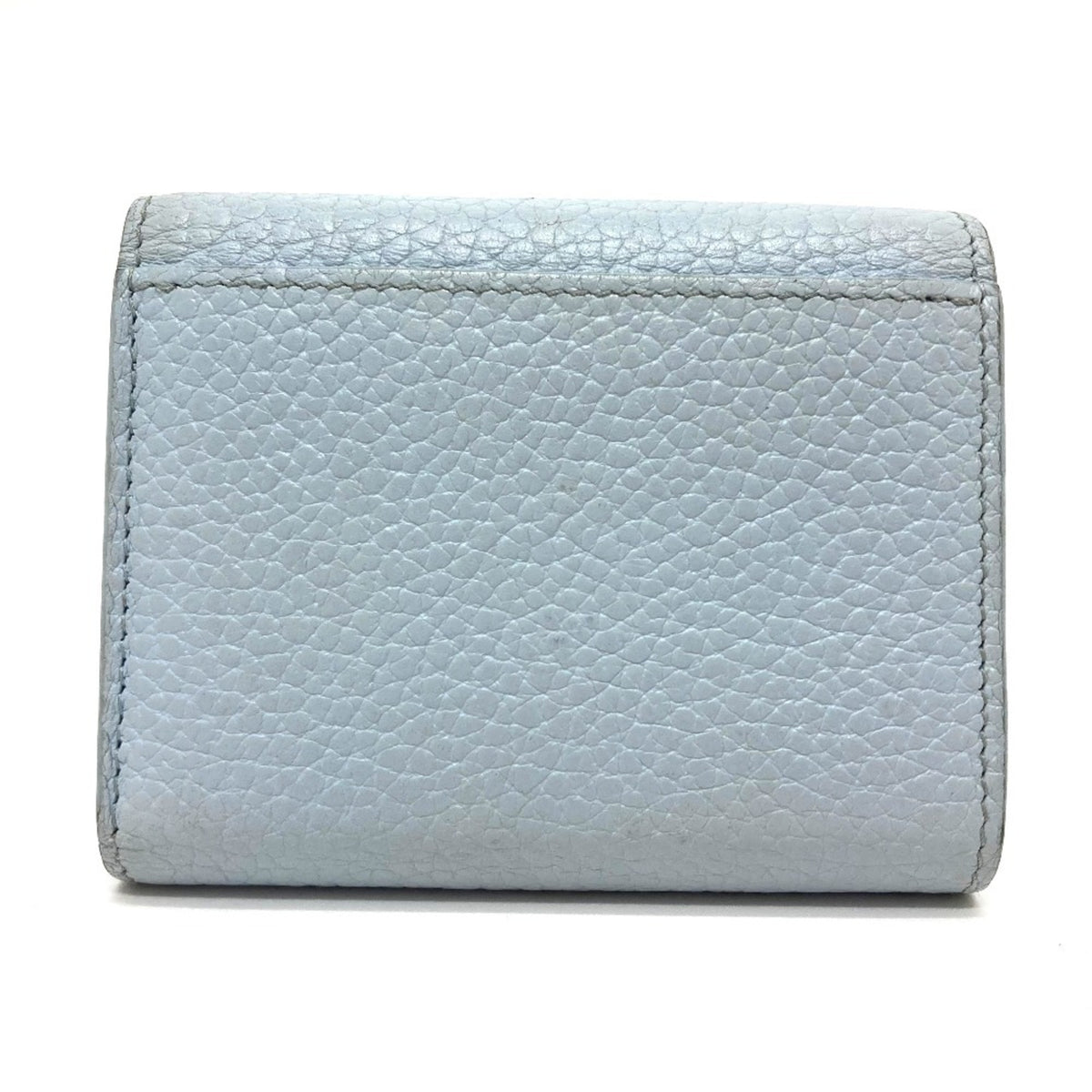 Louis Vuitton Blue Leather Wallet (Tri-Fold) (Pre-Owned)