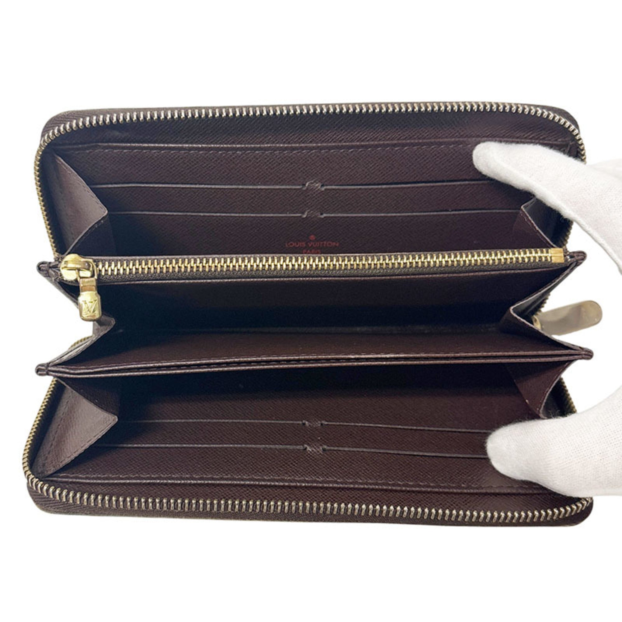 Louis Vuitton Brown Pvc Leather Long Wallet (Bi-Fold) (Pre-Owned)