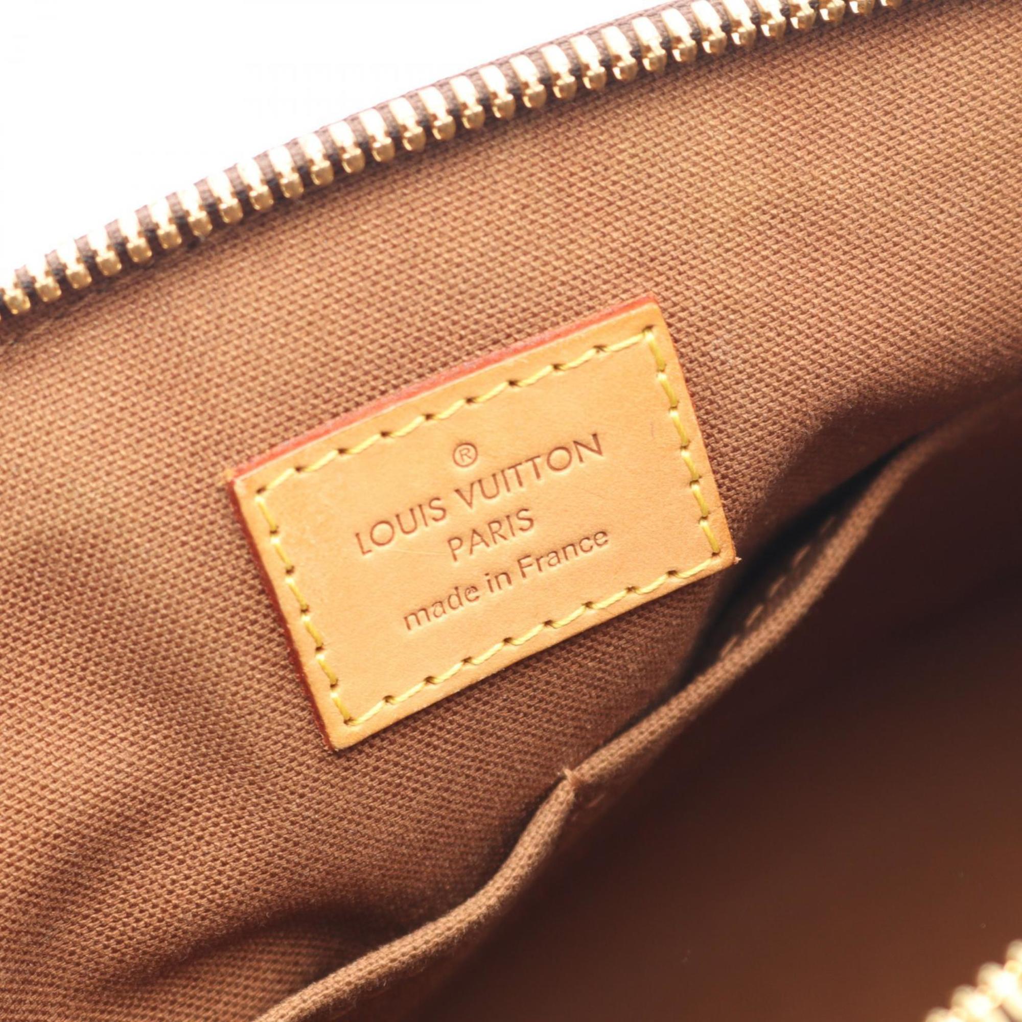 Louis Vuitton Brown Coated Canvas Leather Handbag (Pre-Owned)