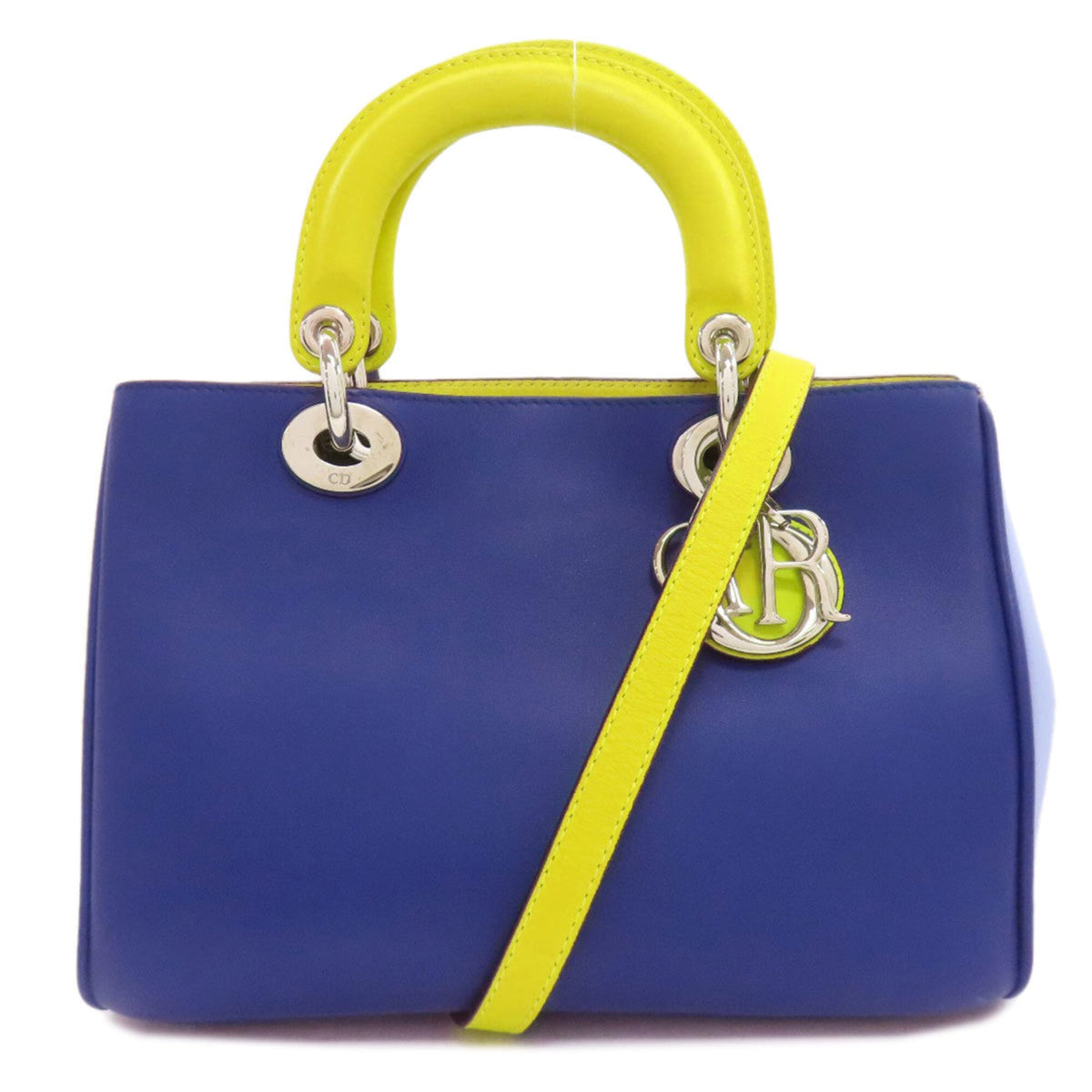 Christian Dior Blue Green Leather Handbag (Pre-Owned)