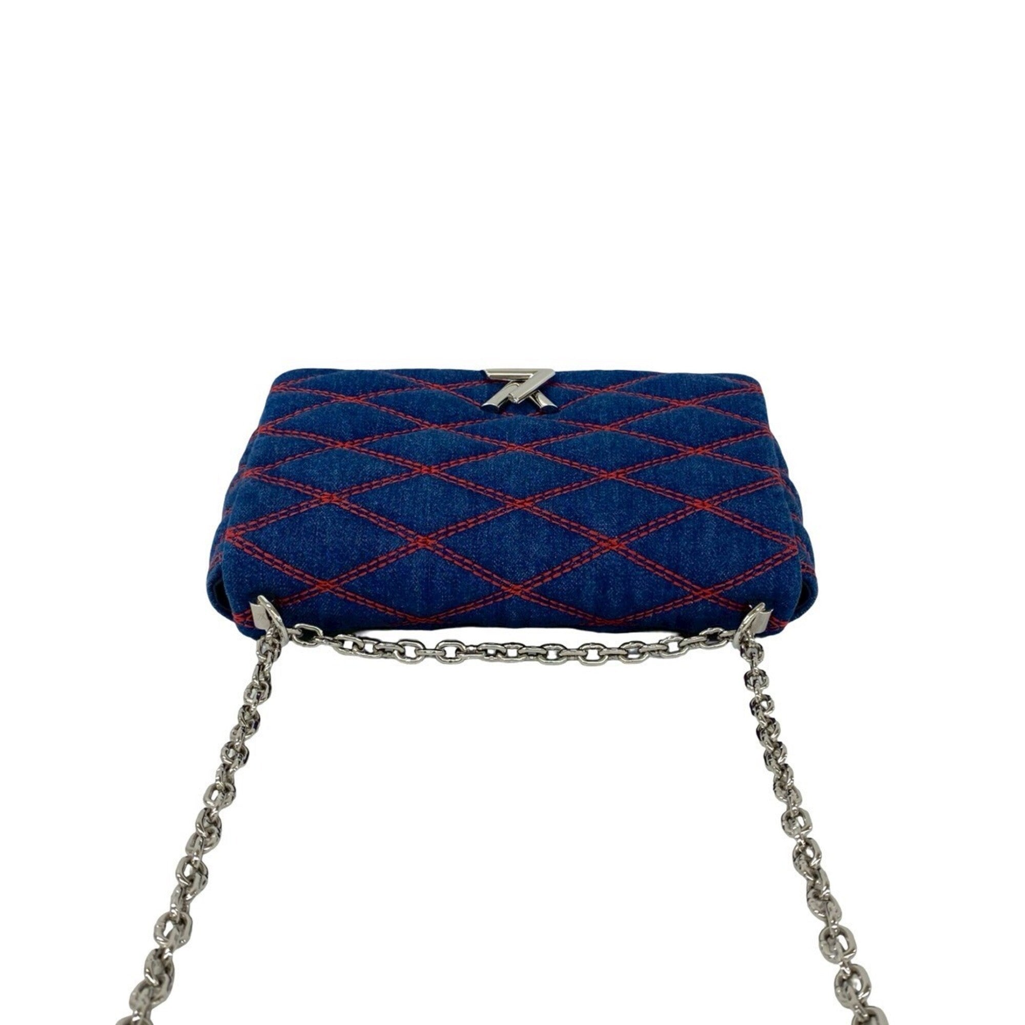 Louis Vuitton Blue Denim Shoulder Bag (Pre-Owned)