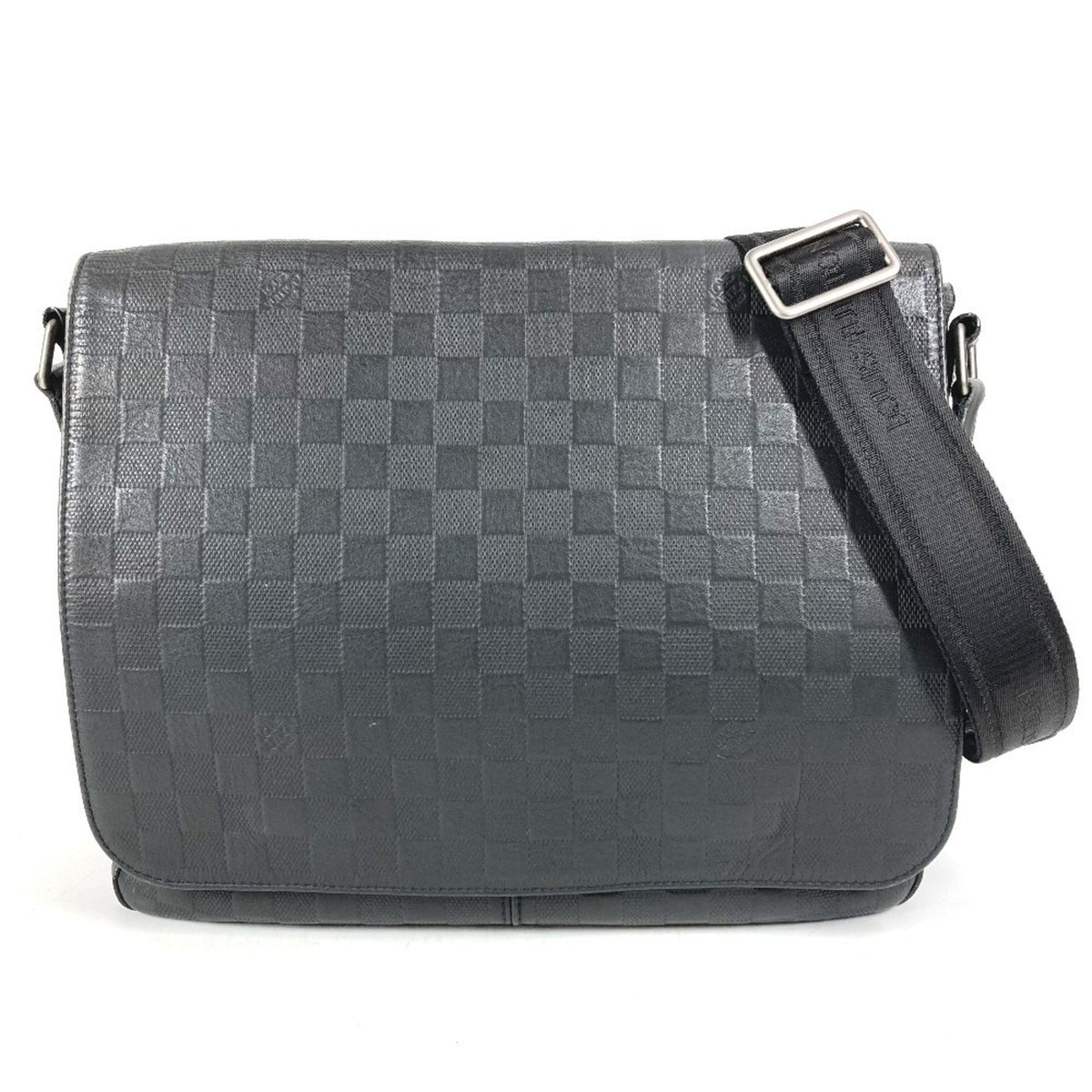 Louis Vuitton Black Onyx Damier Infini Messenger Bag Shoulder Bag (Pre-Owned)