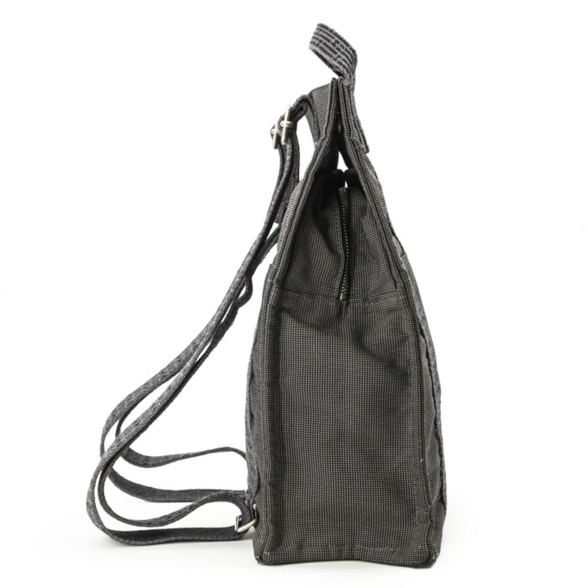 Hermes Her Line Gray Nylon Canvas Backpack (Pre-Owned)
