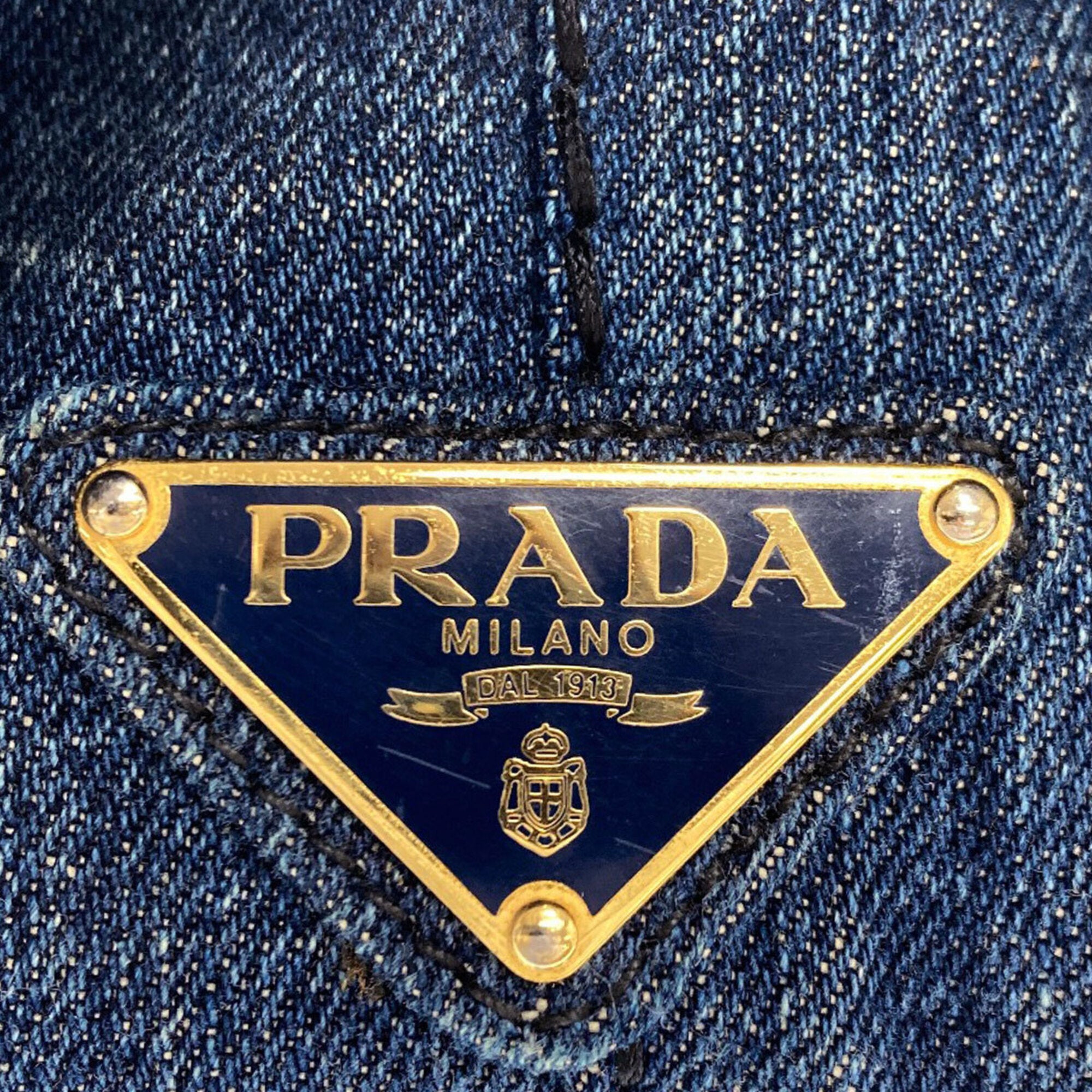 Prada Blue Denim Tote Bag (Pre-Owned)