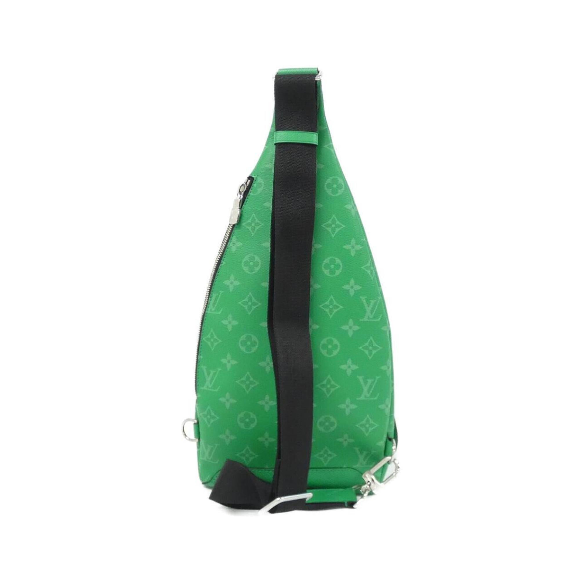 Louis Vuitton Taigarama Vert Coated Canvas Leather Handbag (Pre-Owned)