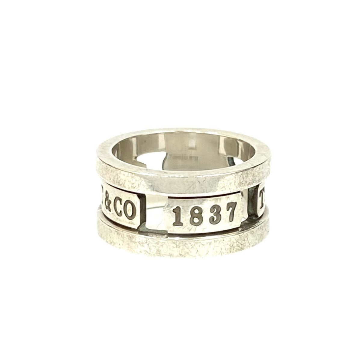 Tiffany Silver Silver 925 Band Ring (Pre-Owned)